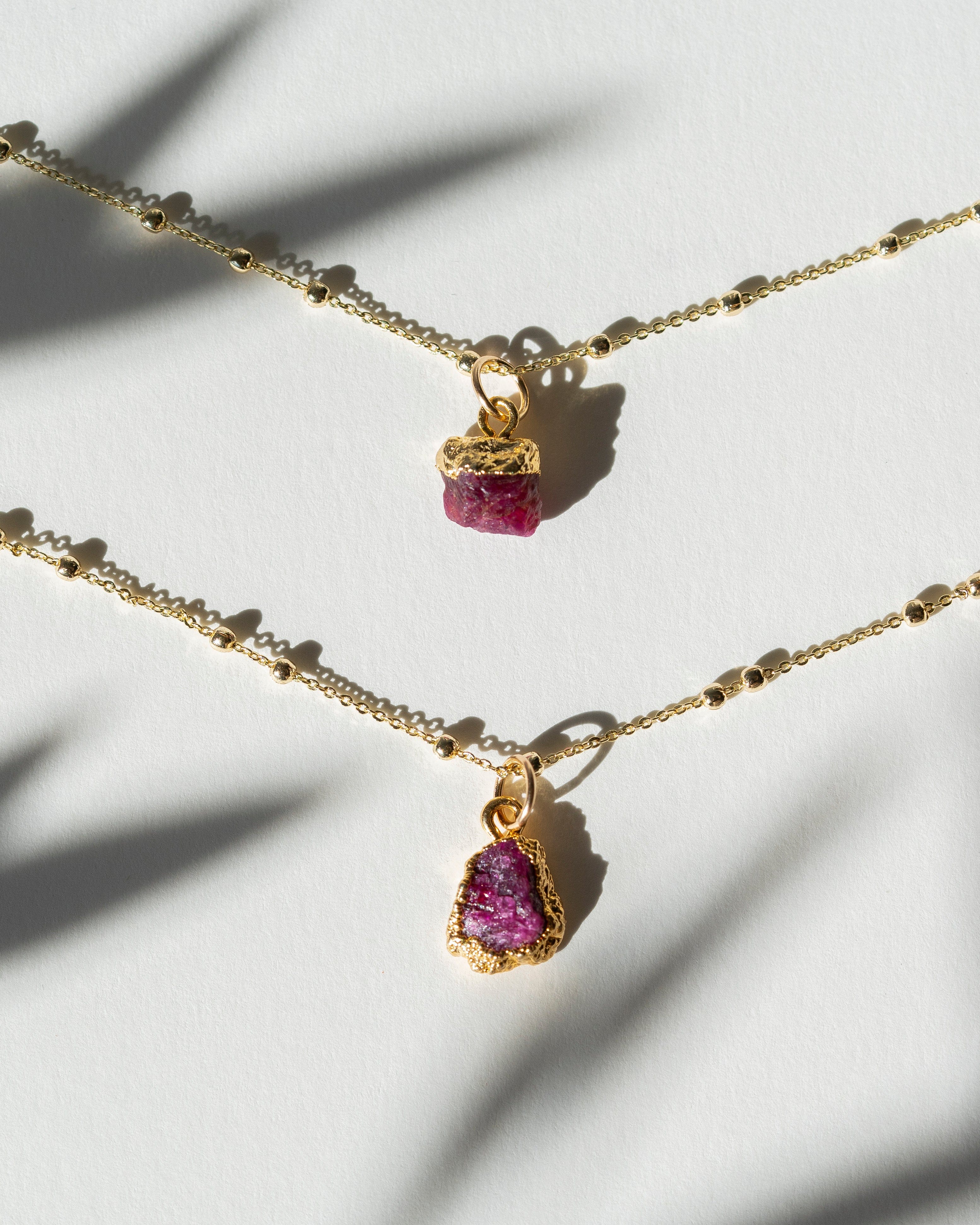 July Birthstone | Ruby Necklace