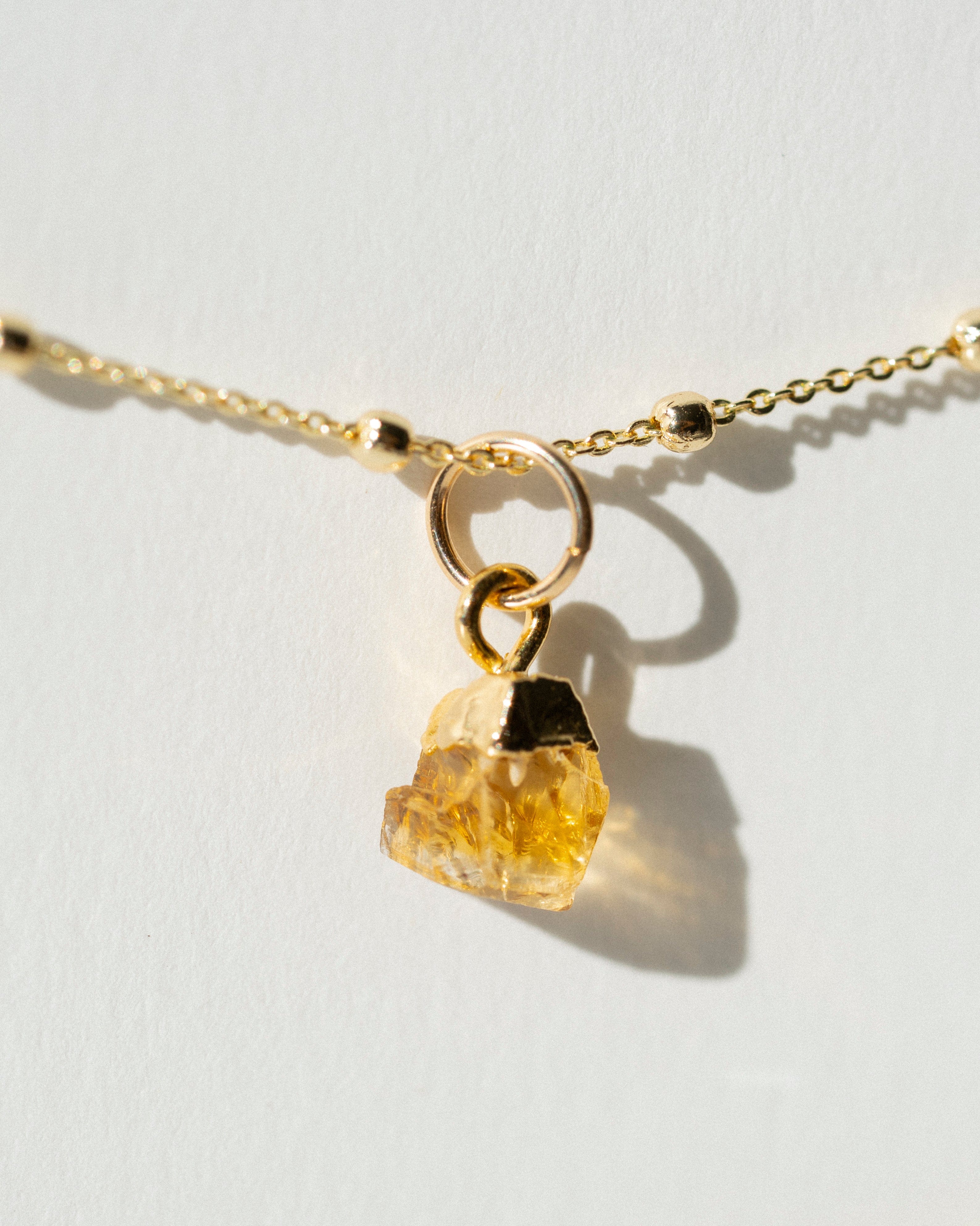 November | Citrine Birthstone Necklace
