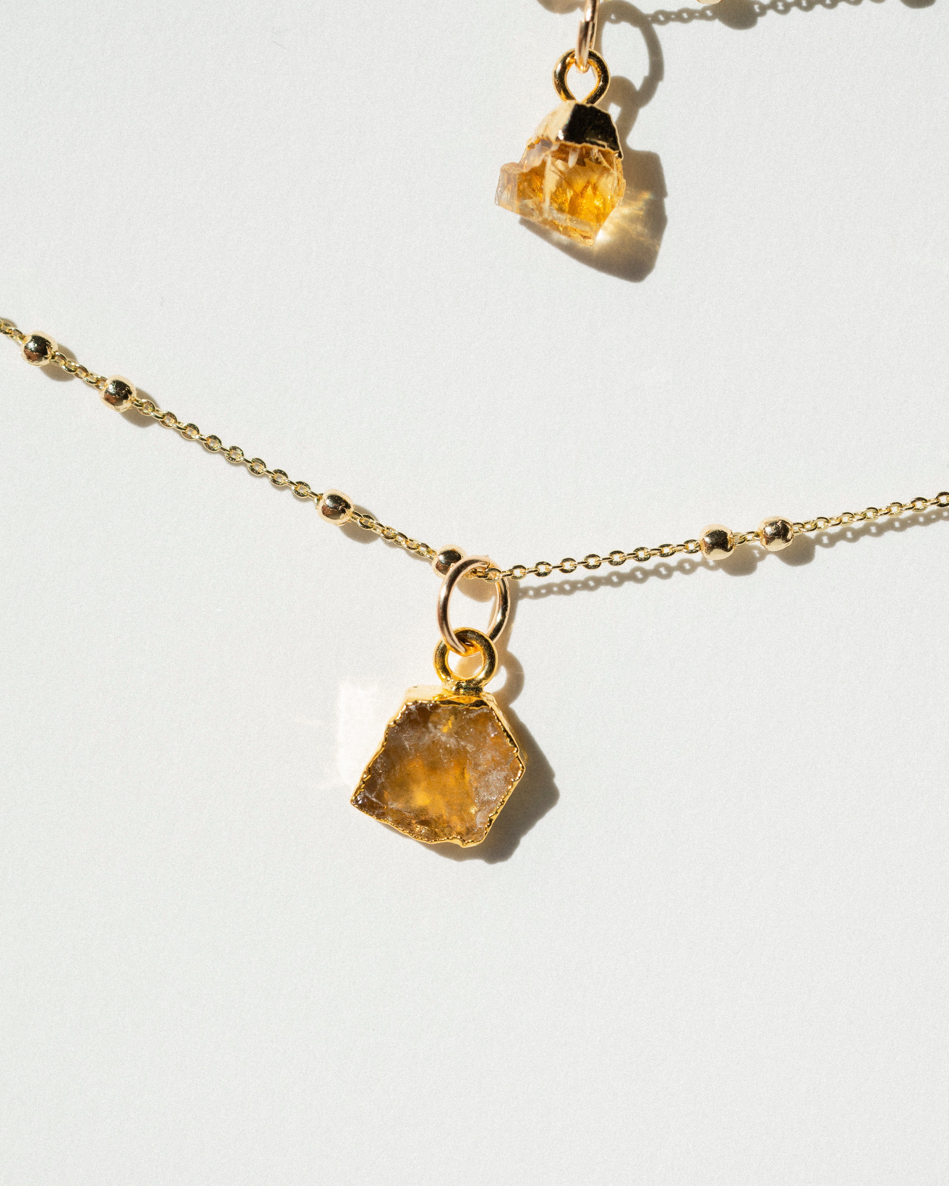 November | Citrine Birthstone Necklace