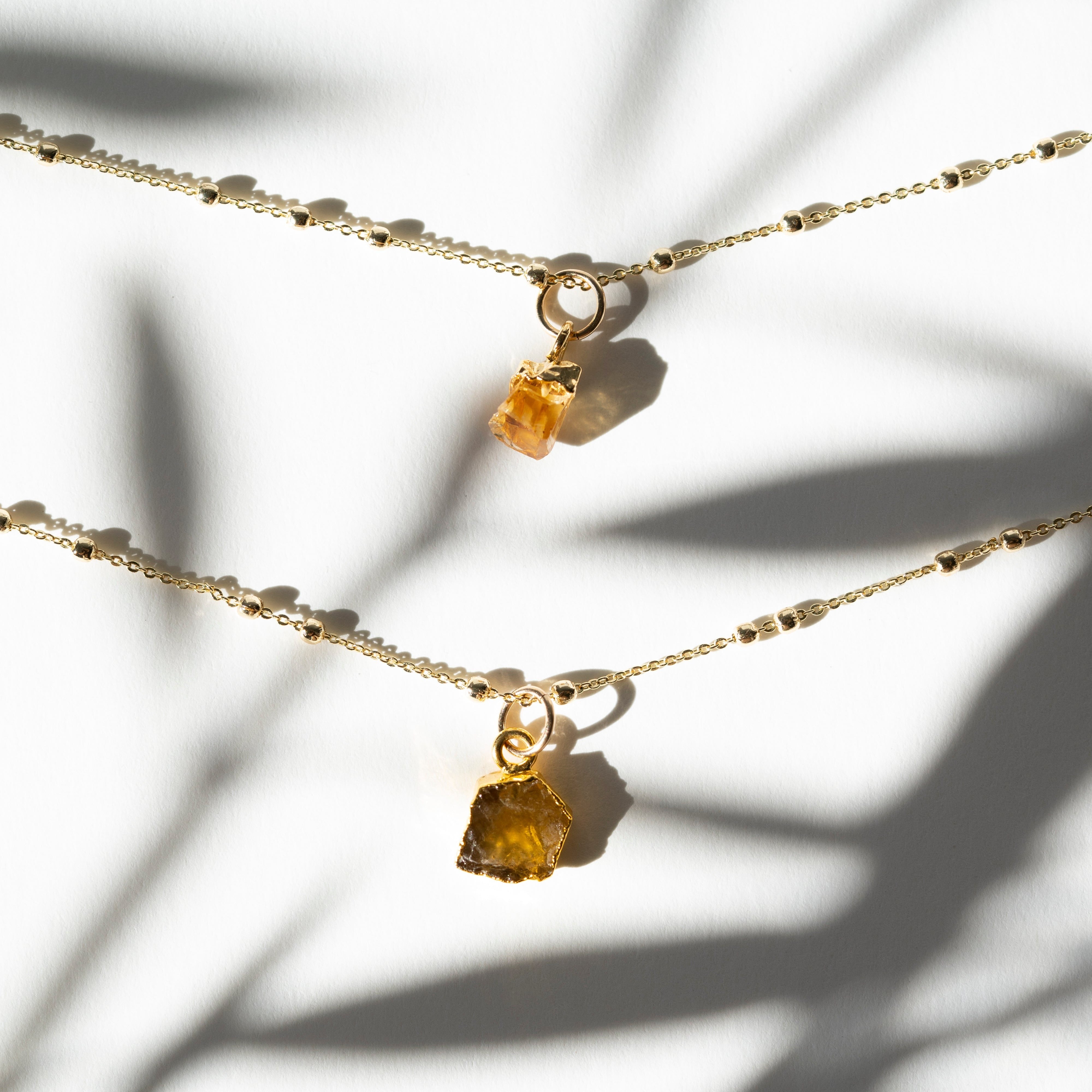 November | Citrine Birthstone Necklace