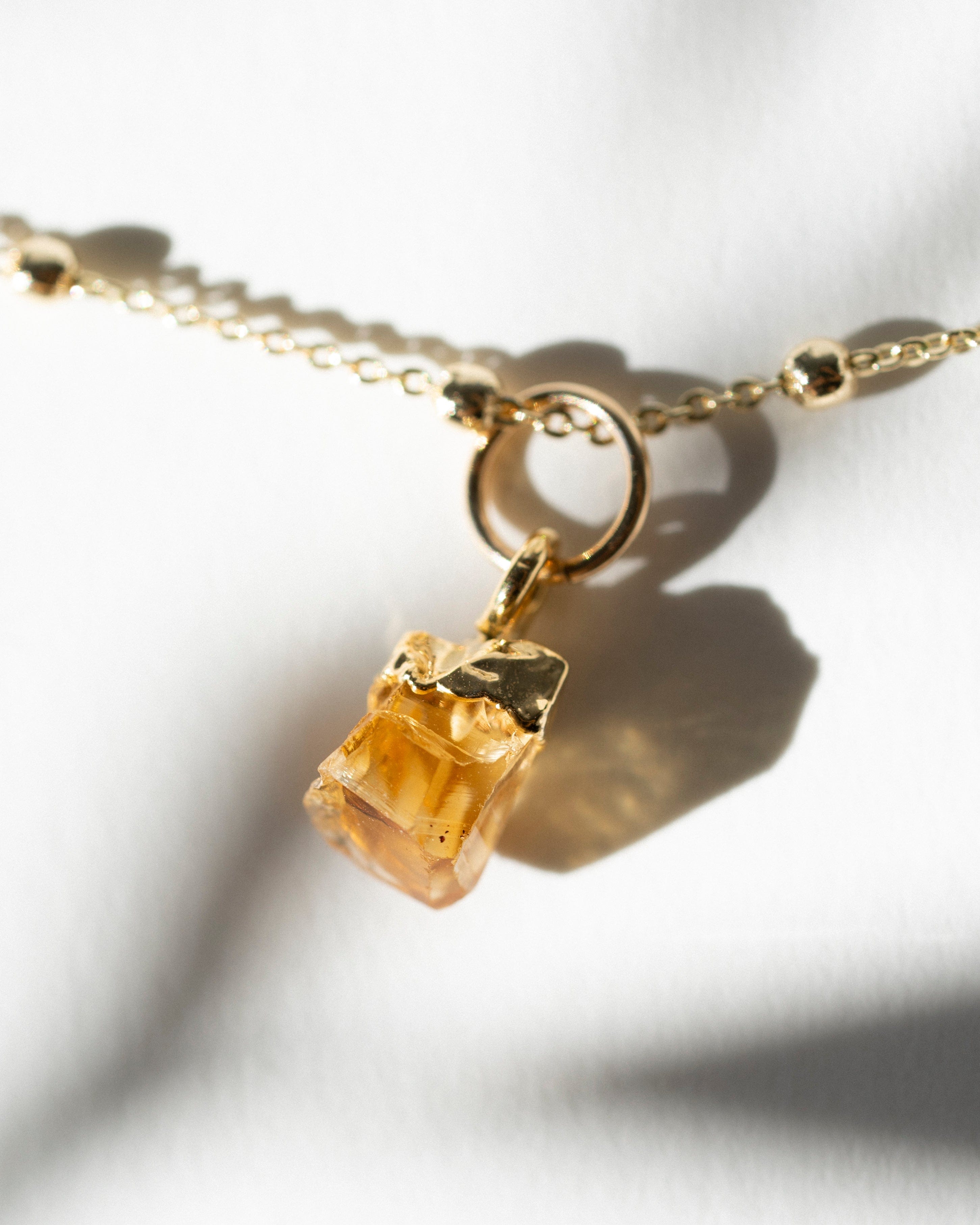 November | Citrine Birthstone Necklace