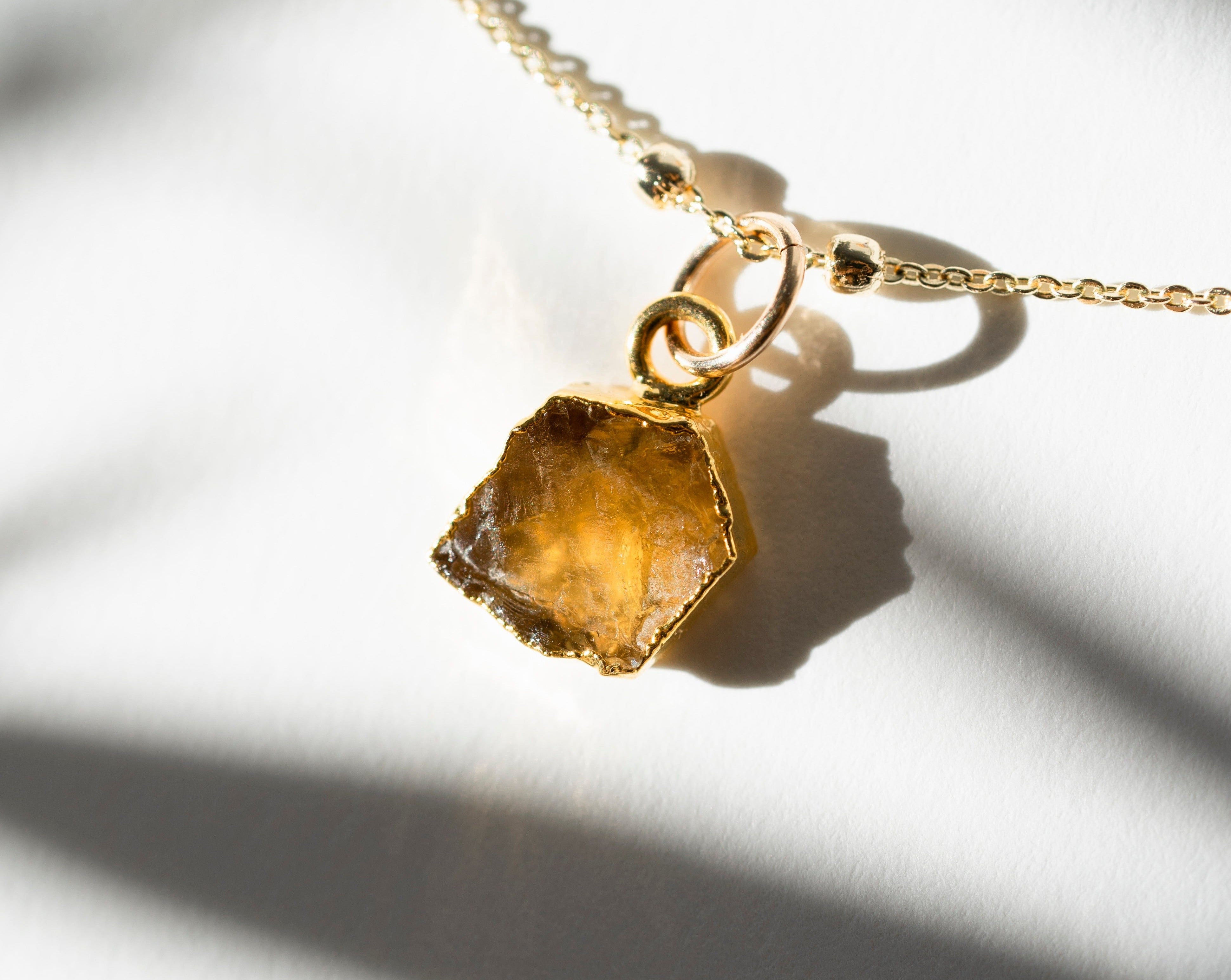 November | Citrine Birthstone Necklace