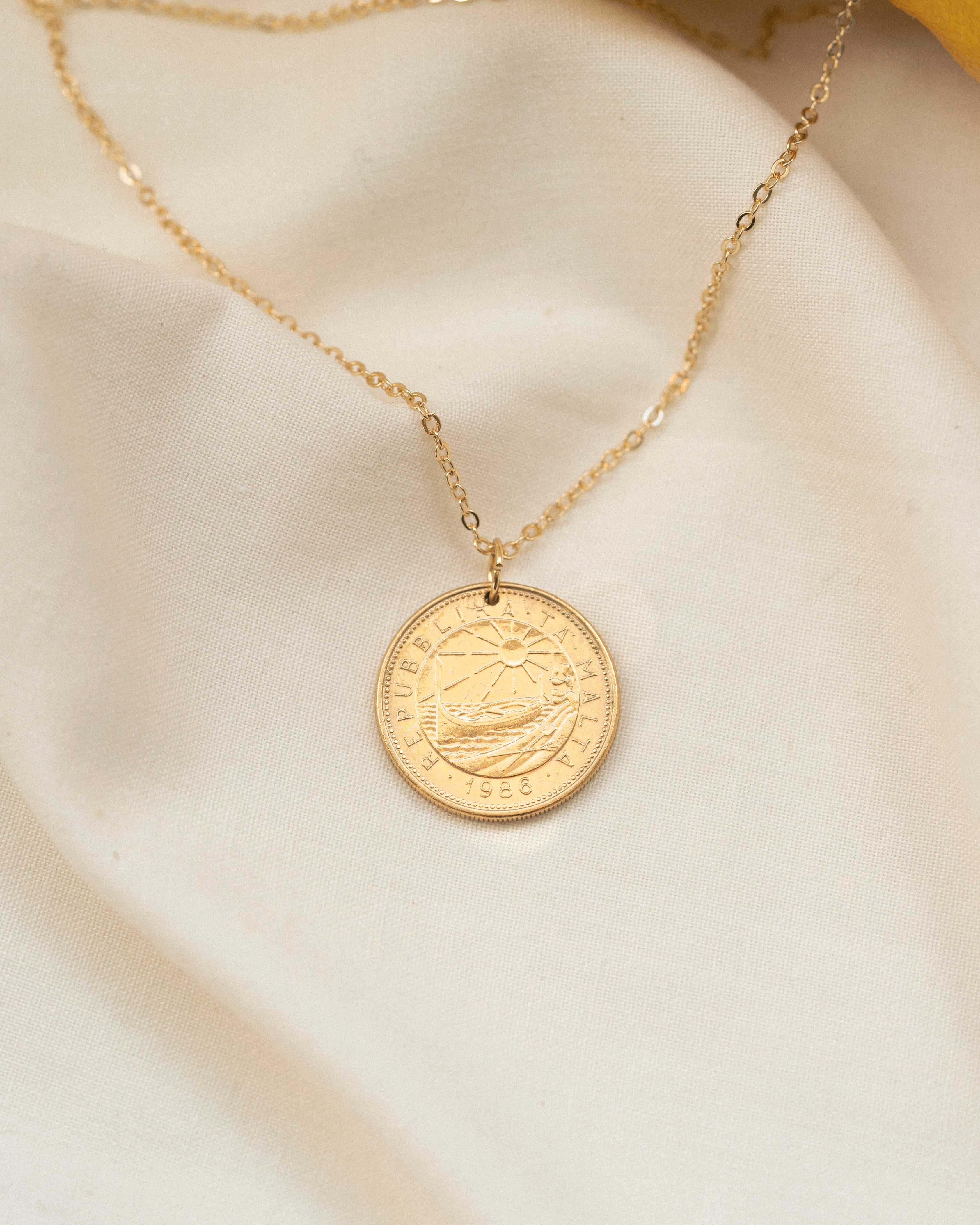 Malta | Sun & Sea Coin Necklace