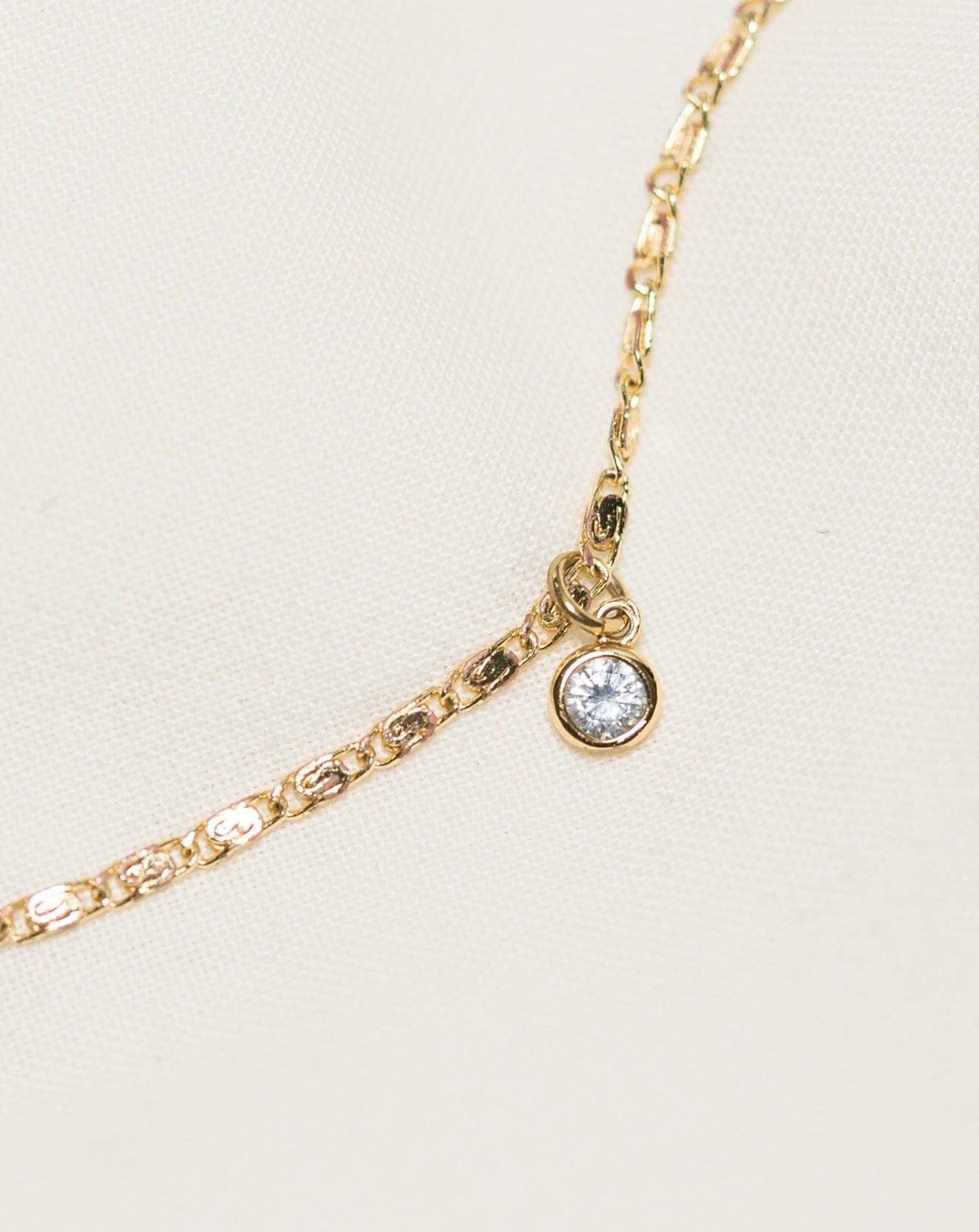 Solitaire CZ Necklace