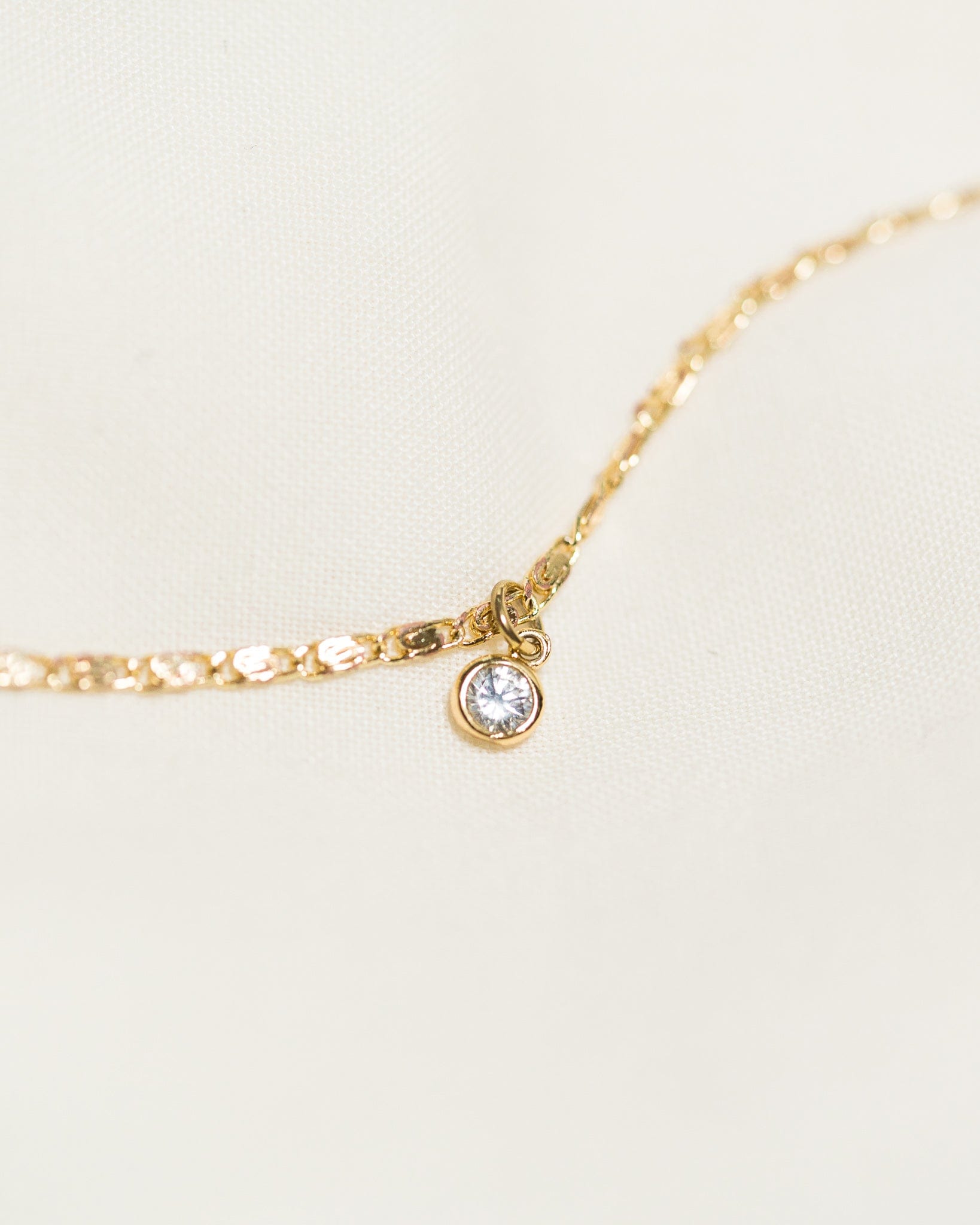 Solitaire CZ Necklace