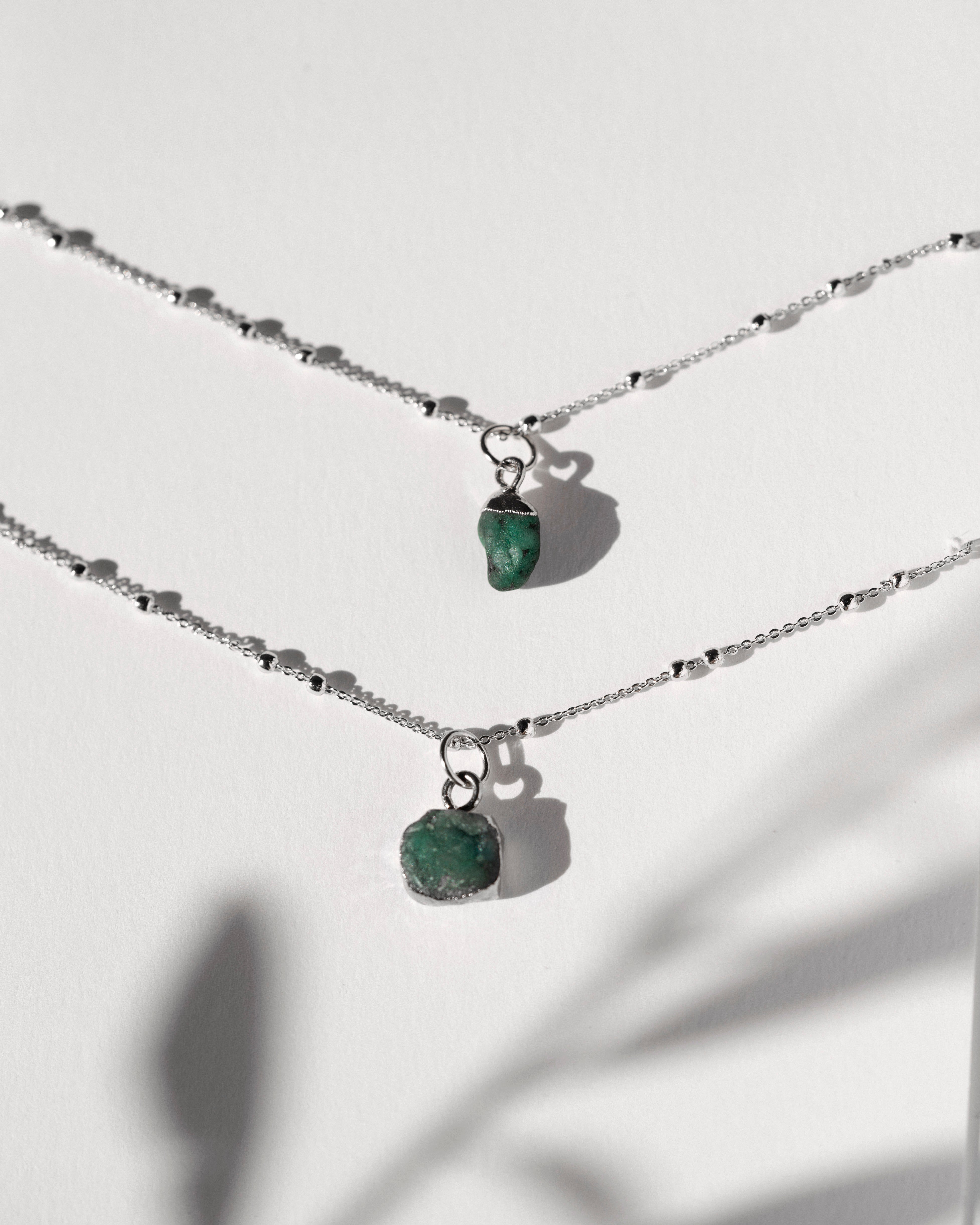 May Birthstone | Emerald Necklace
