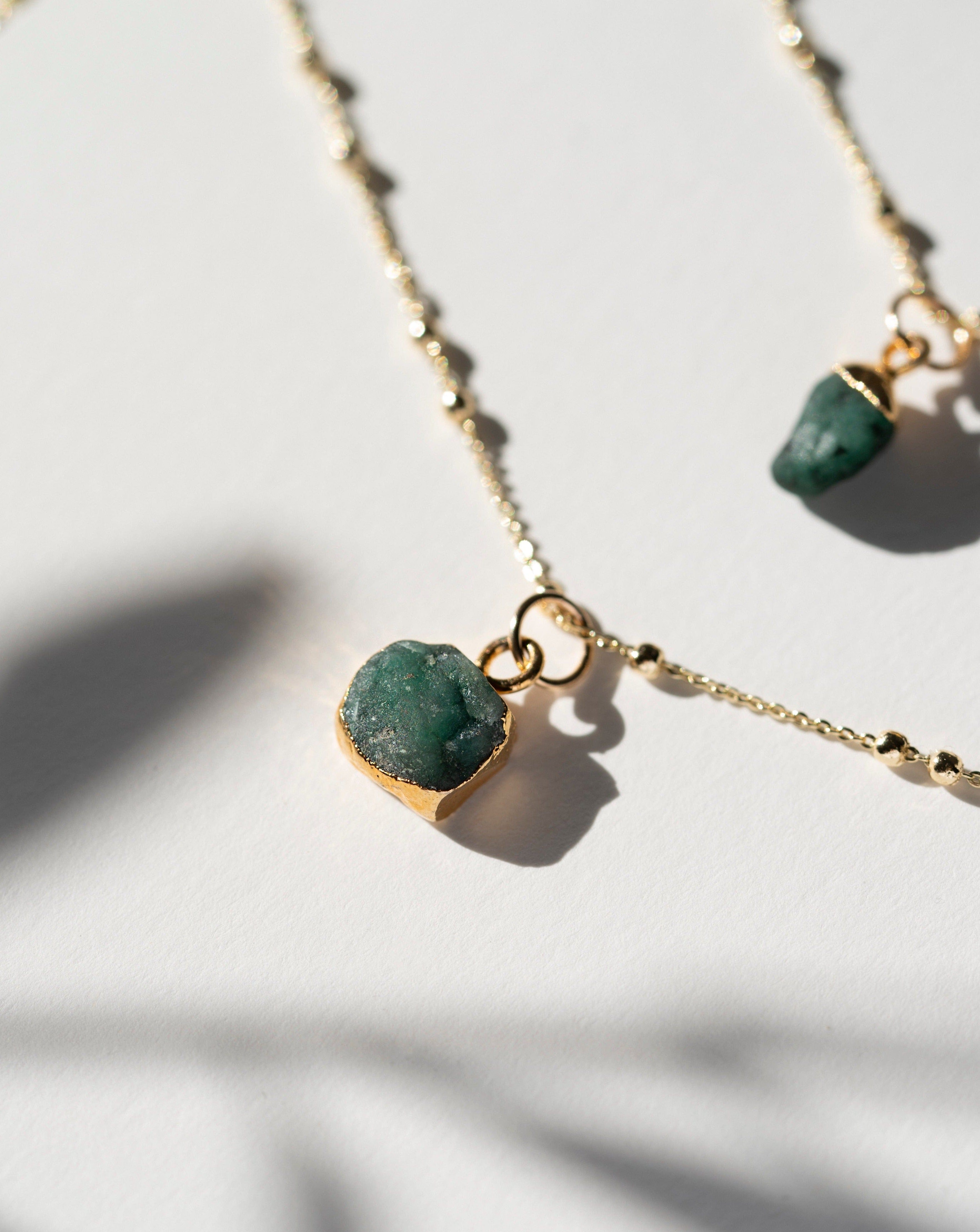 May Birthstone | Emerald Necklace