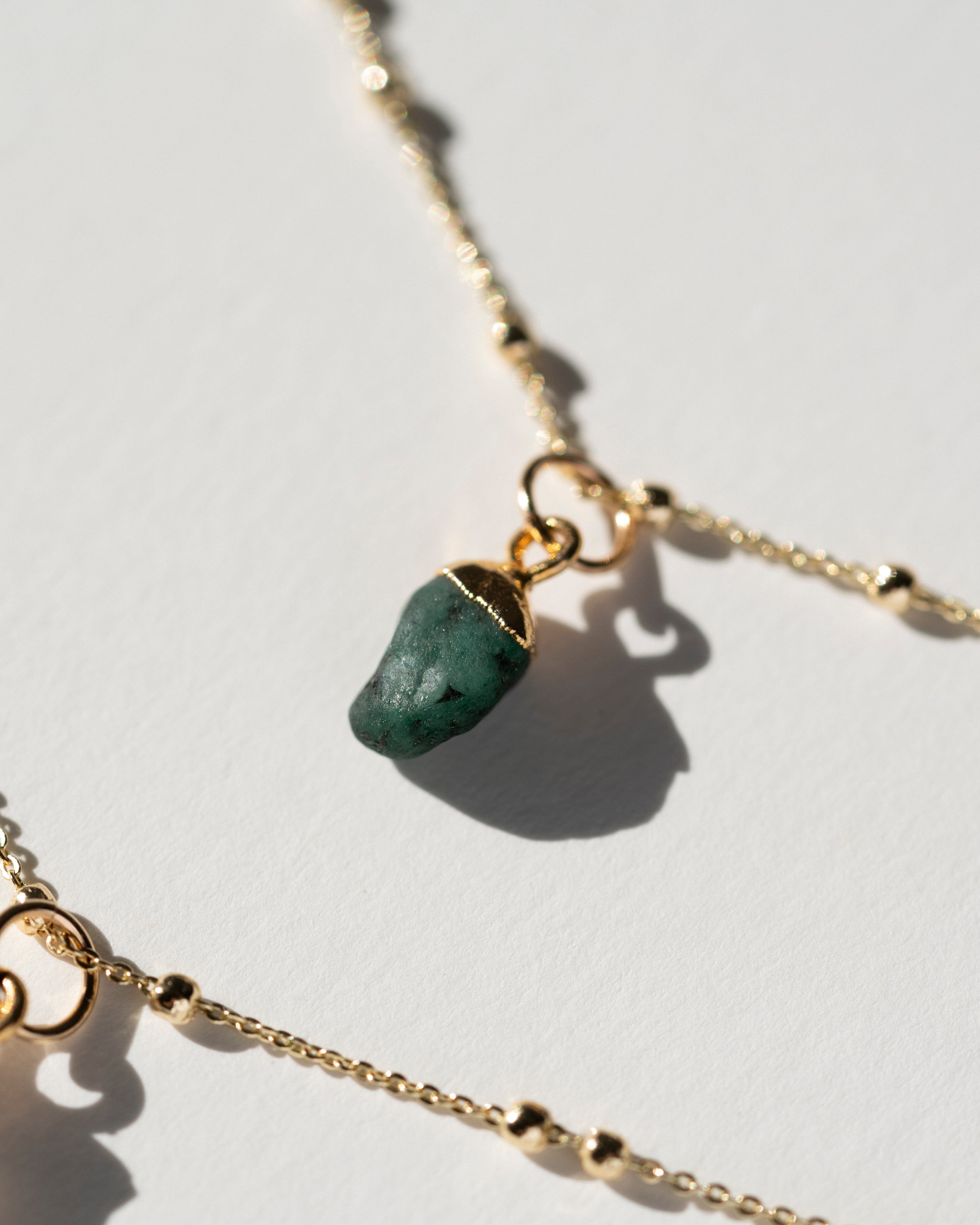 May Birthstone | Emerald Necklace