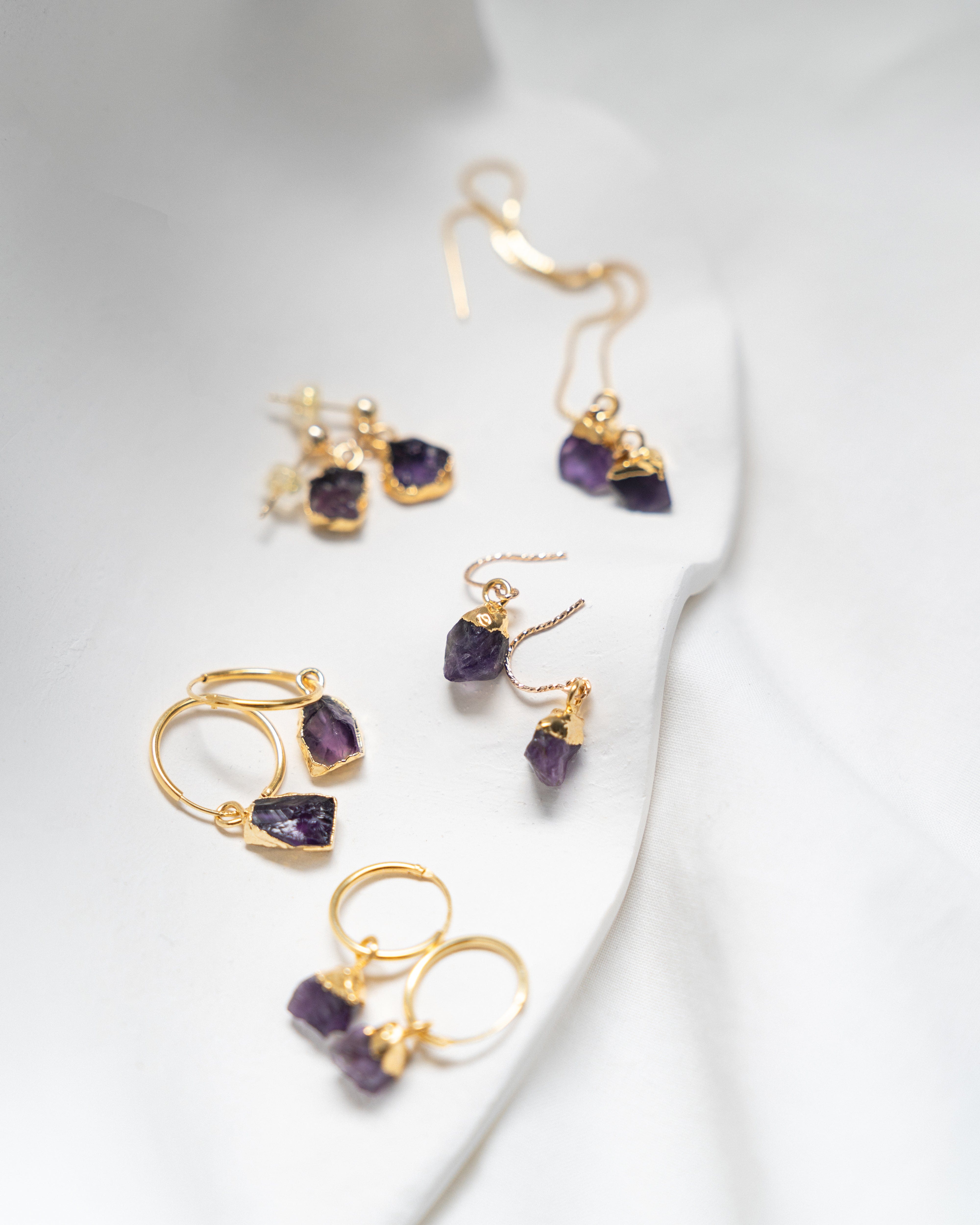 February | Amethyst Earrings