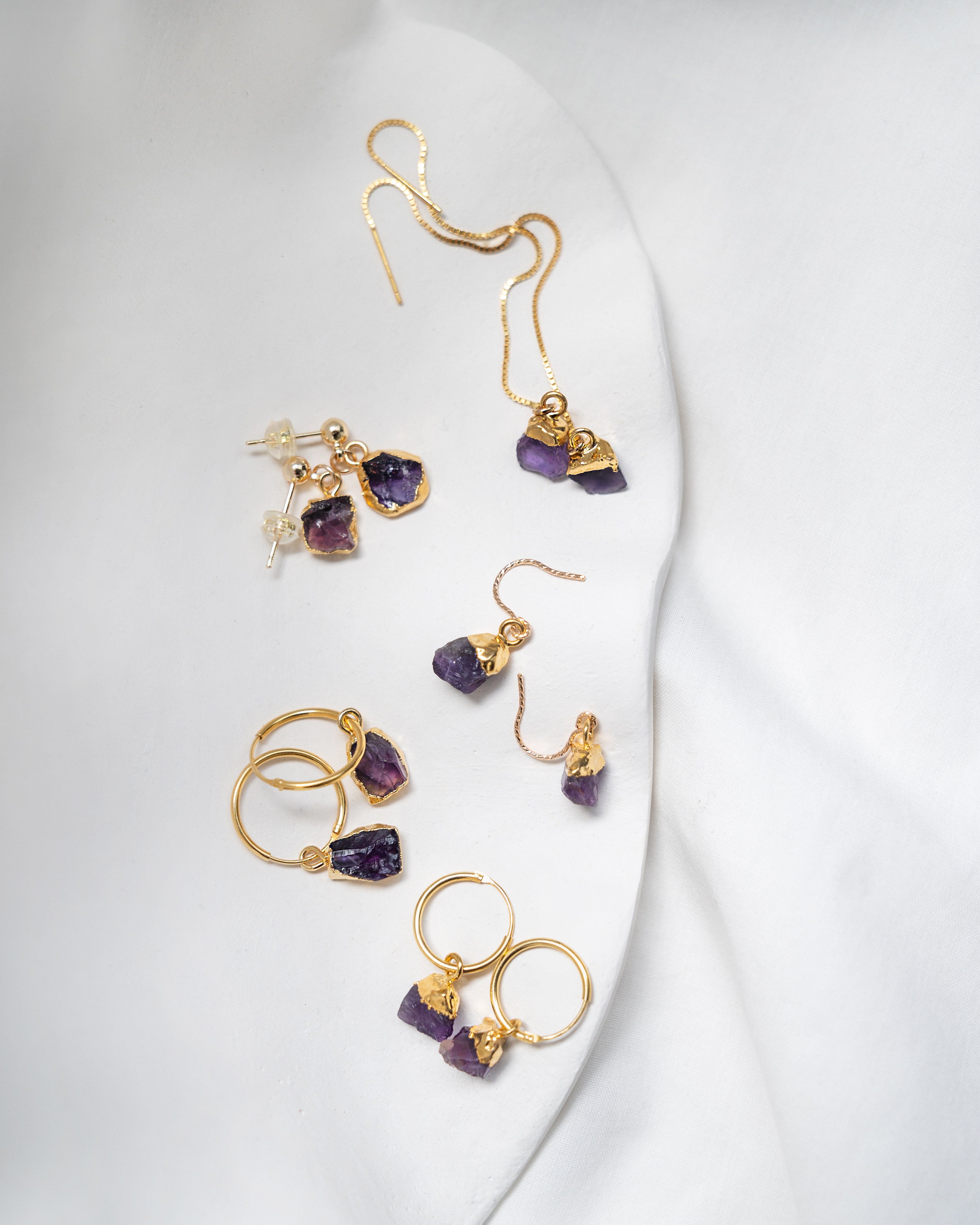 February | Amethyst Earrings