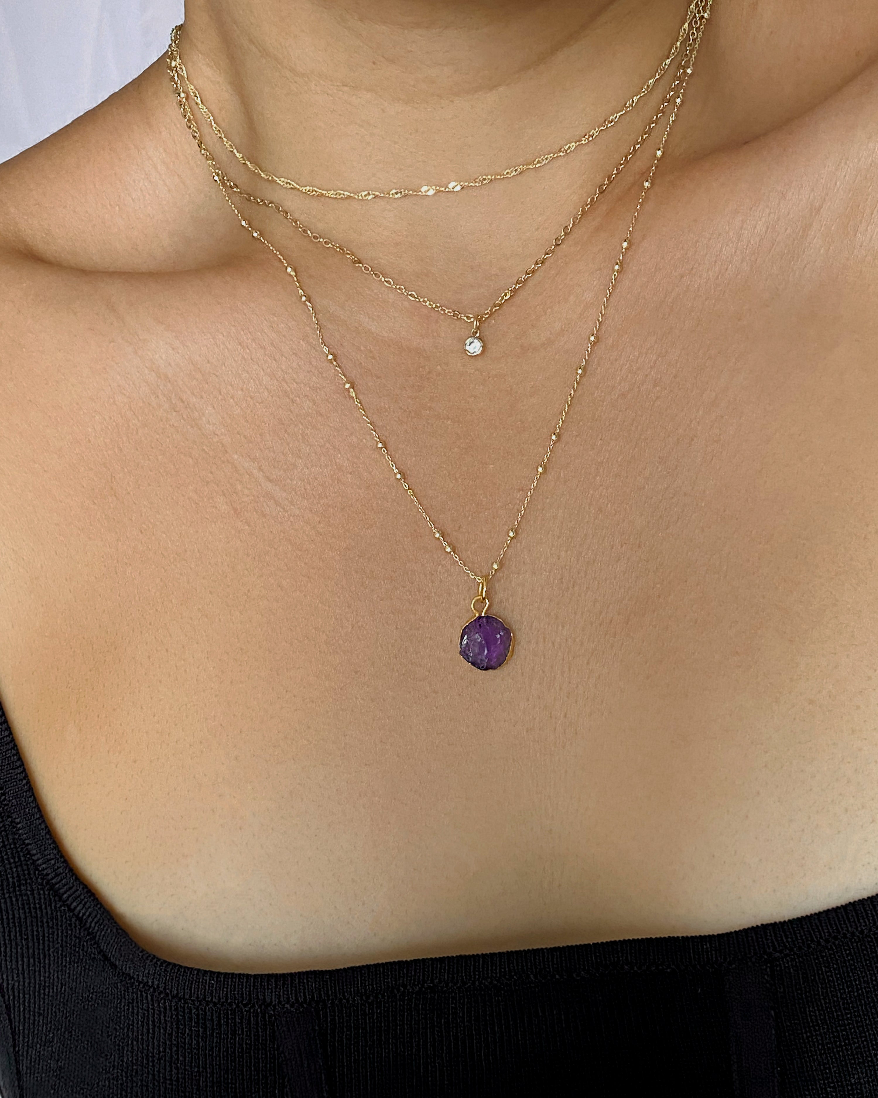 February | Amethyst Birthstone Necklace