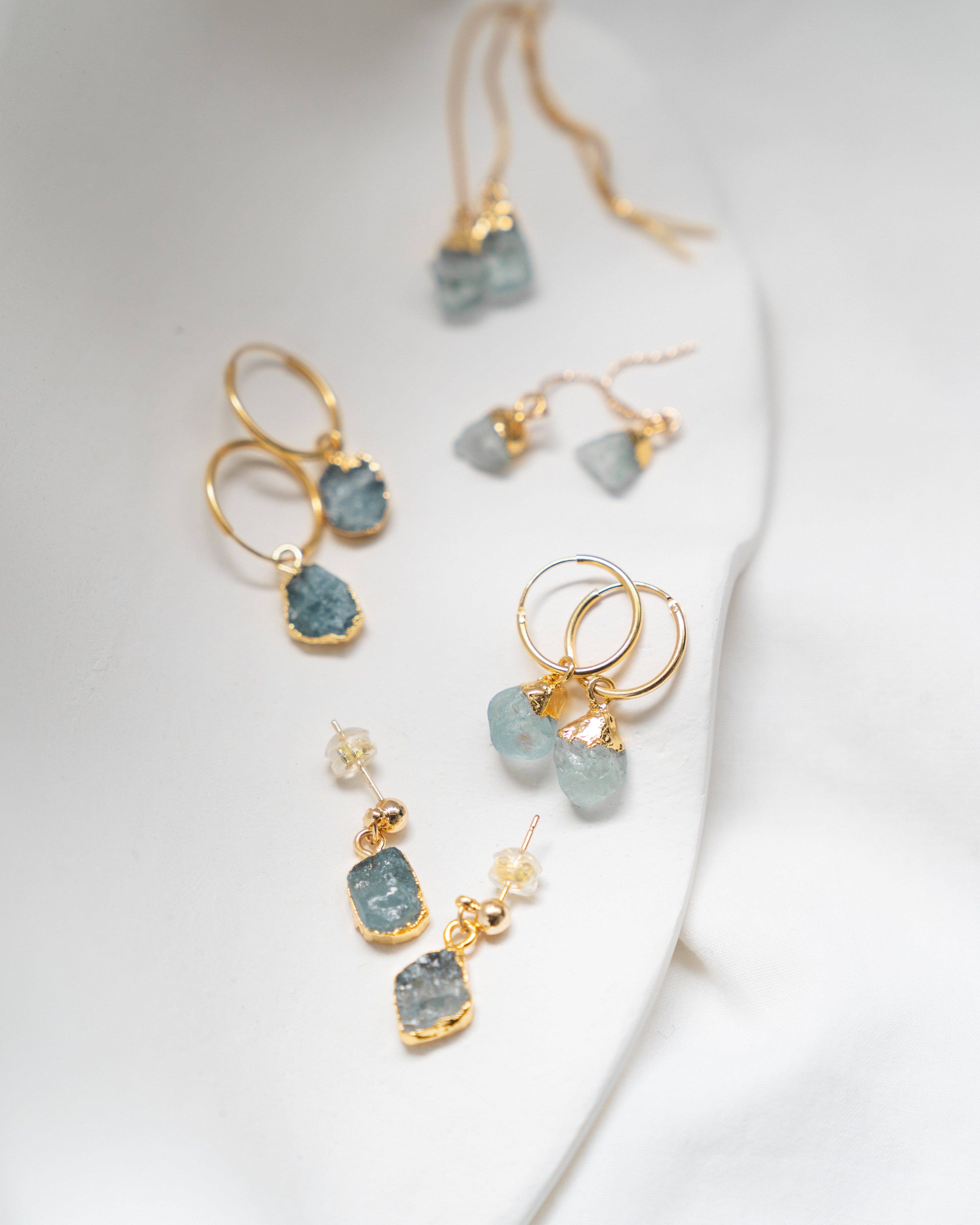 March | Aquamarine Earrings