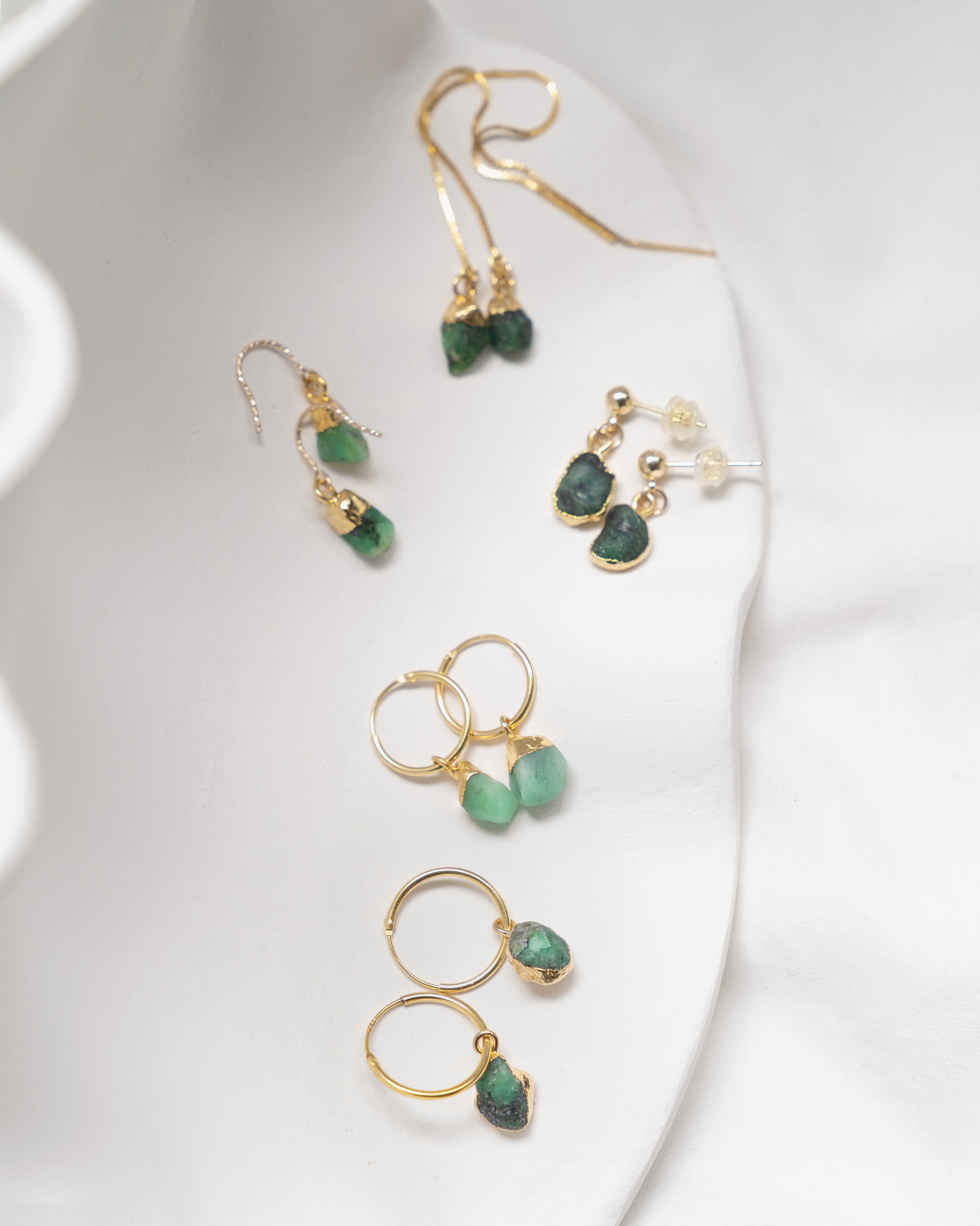 May | Emerald Earrings