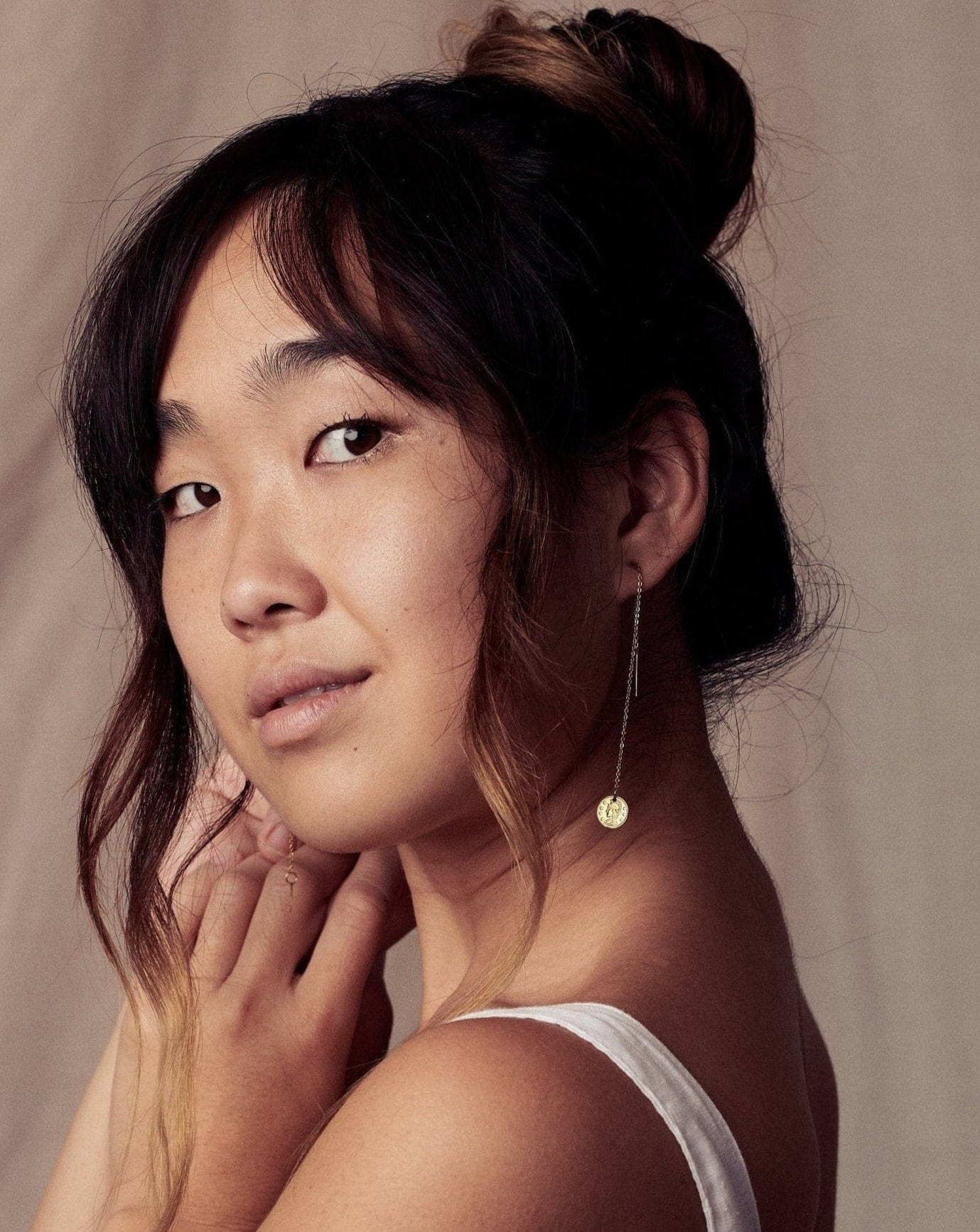 Ares Coin Ear Threaders