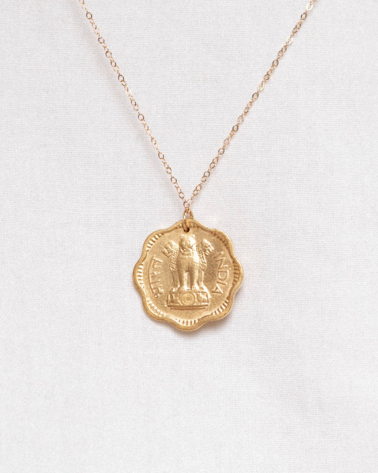 India | Flower Coin Necklace