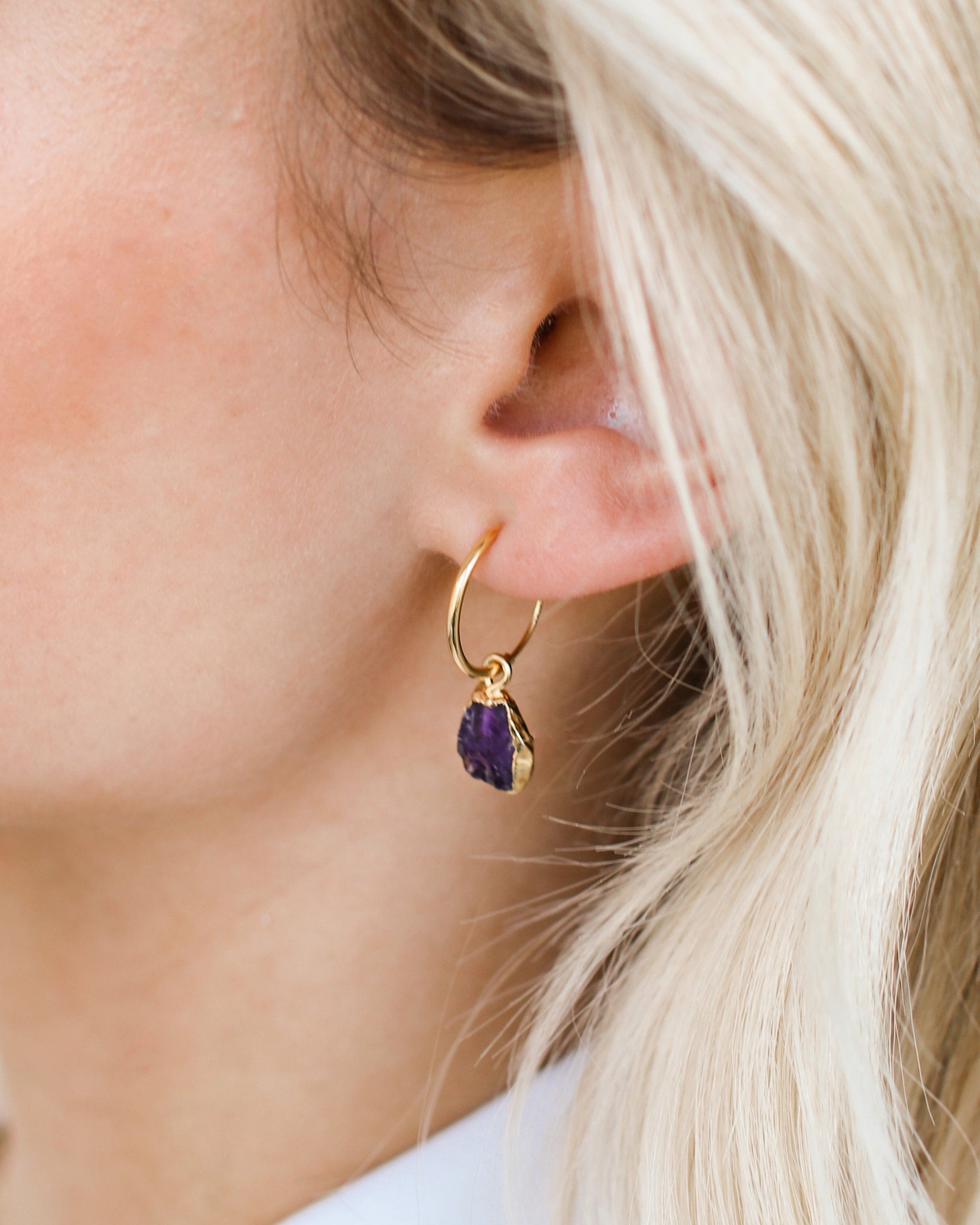 February | Amethyst Earrings