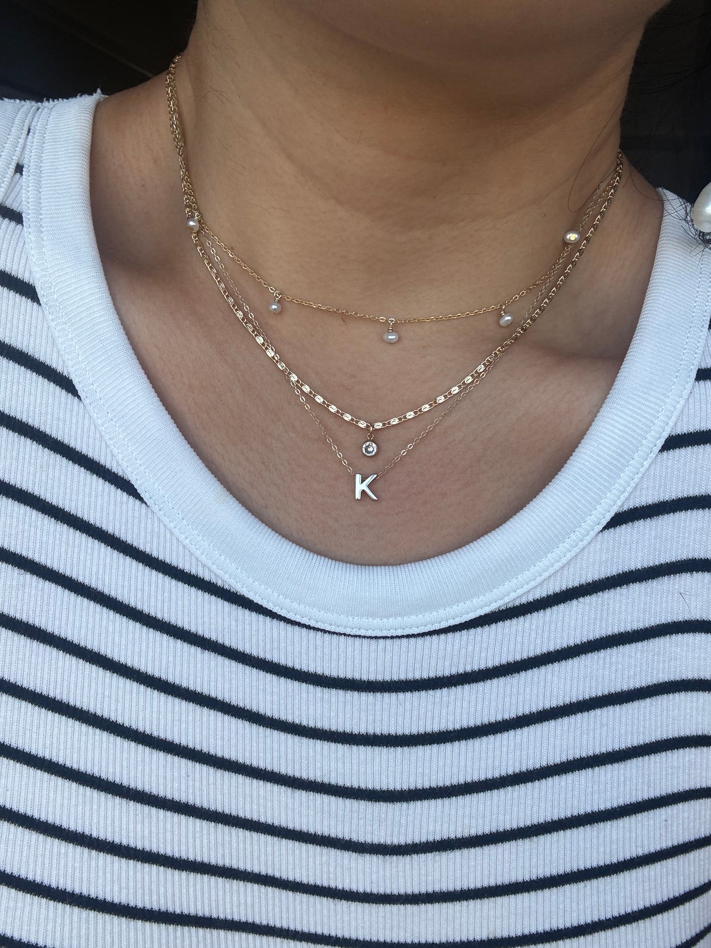 Solitaire CZ Necklace