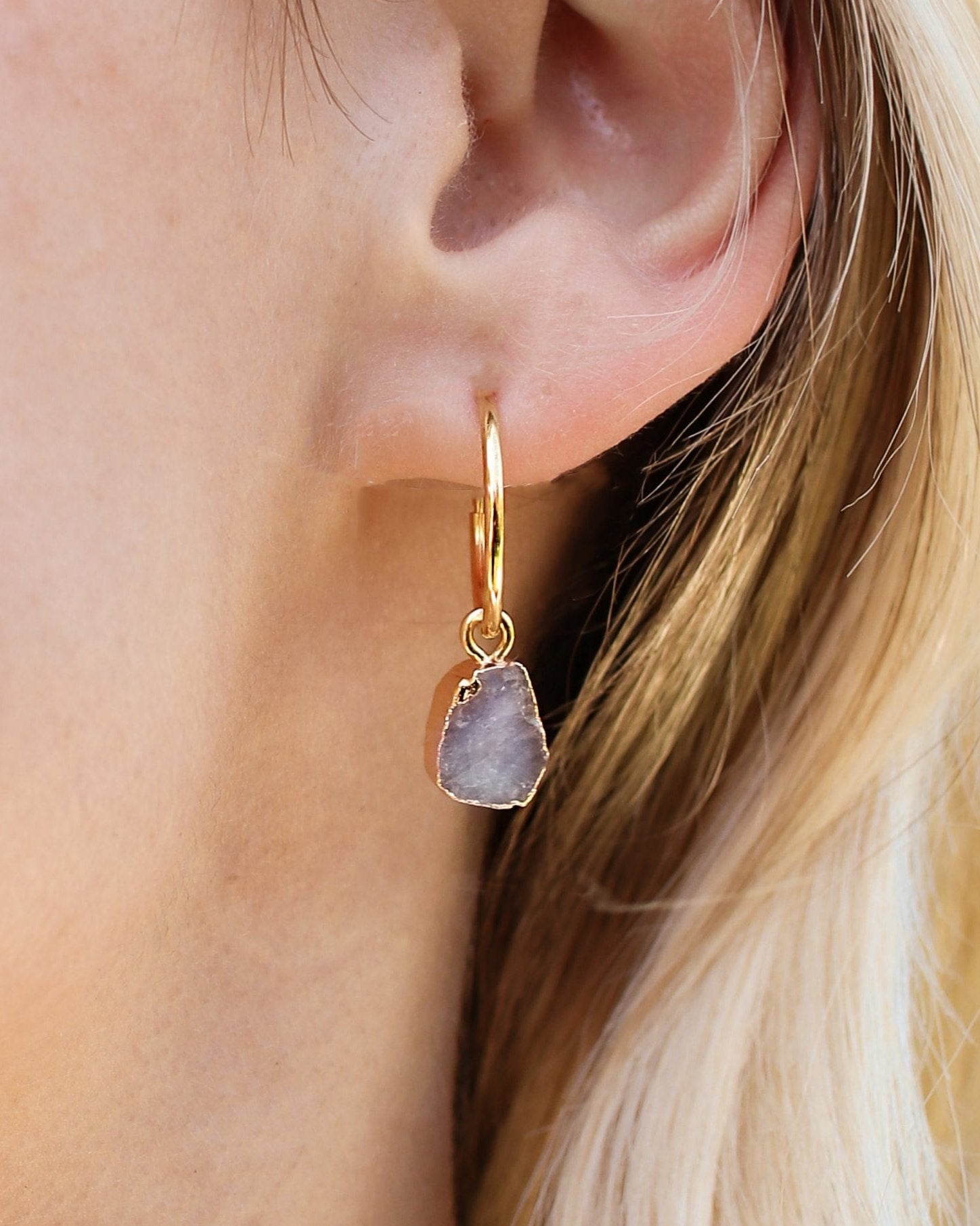 June | Moonstone Earrings