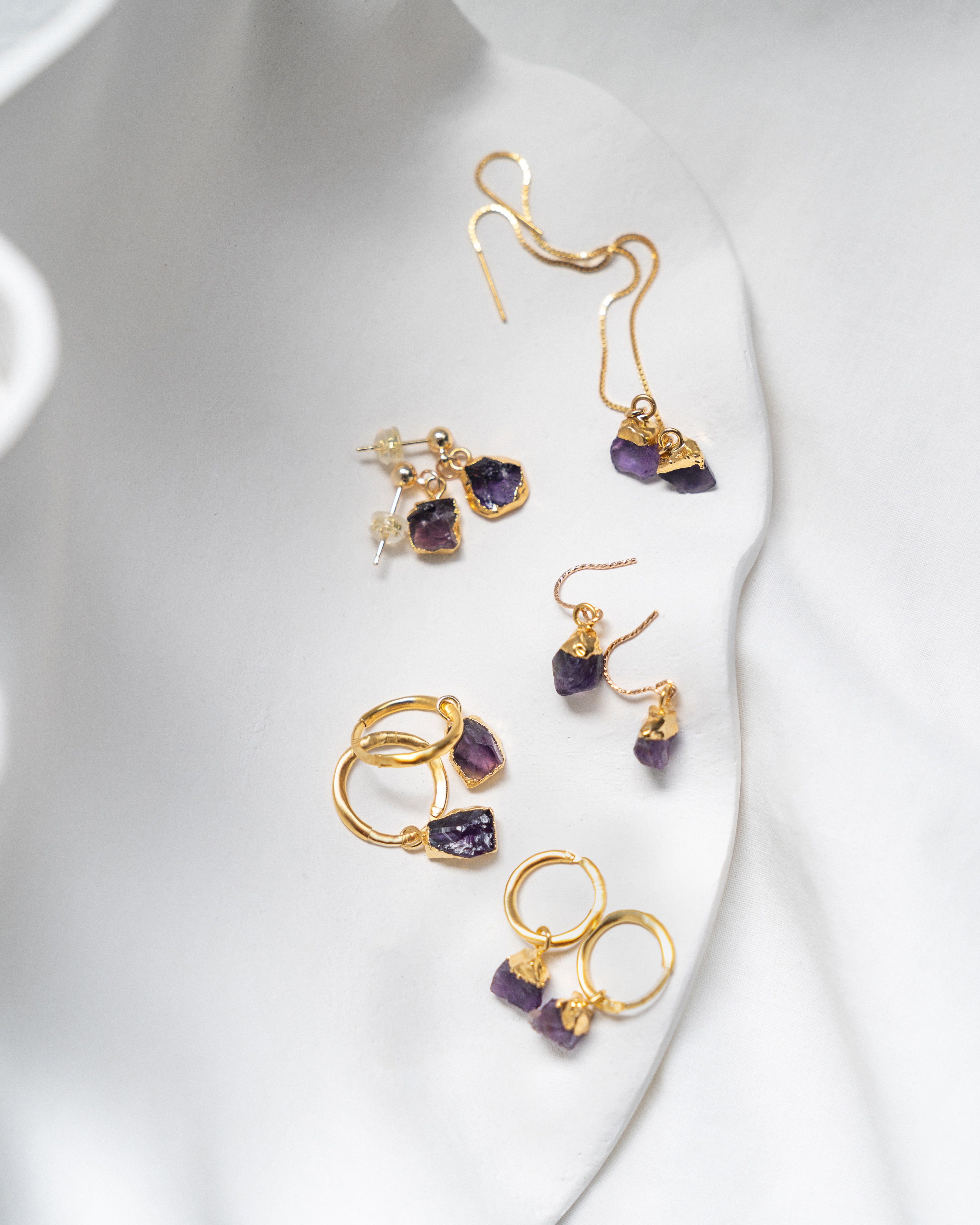 February | Amethyst Birthstone Earrings