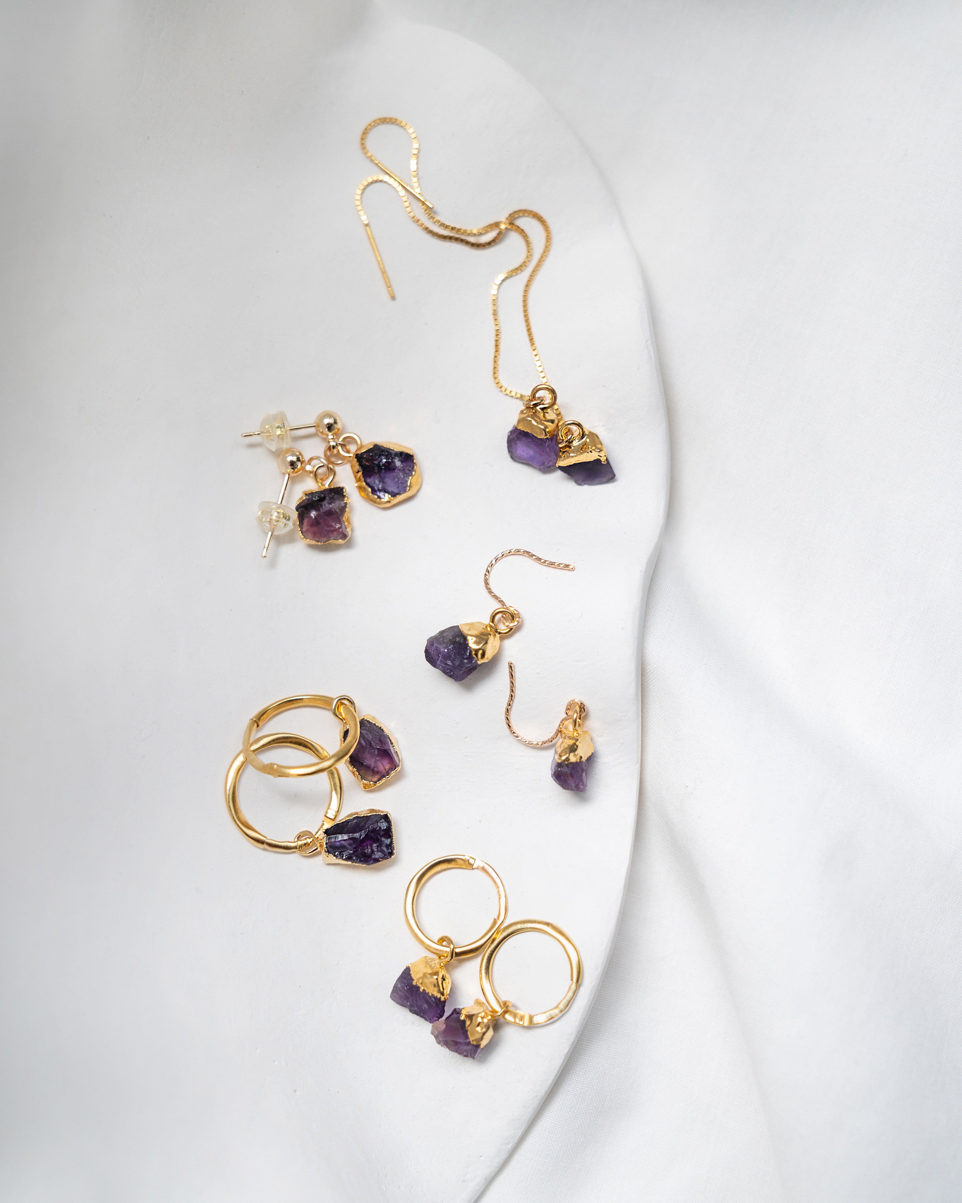 February | Amethyst Birthstone Earrings