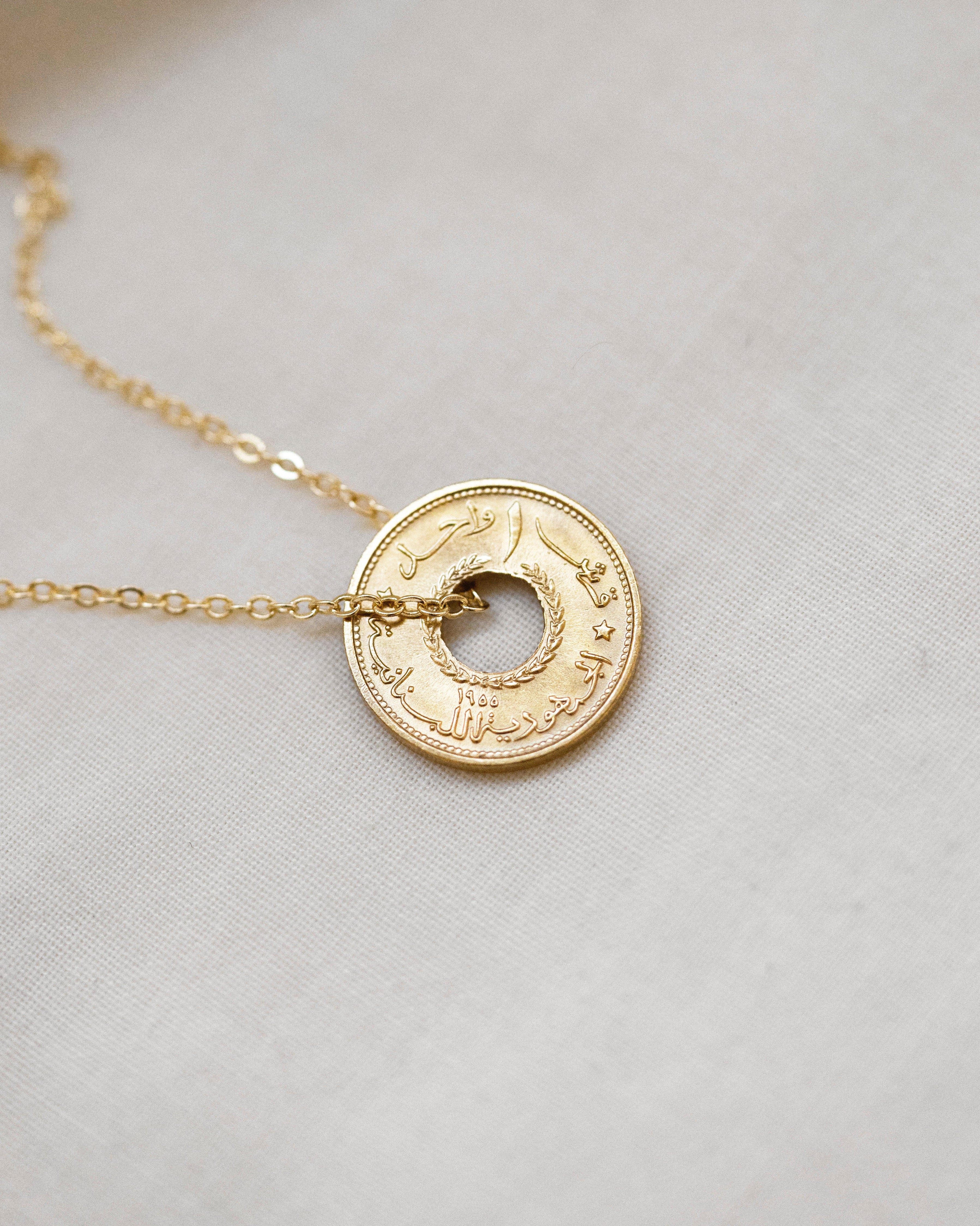 Lebanon | Scriptures Coin Necklace