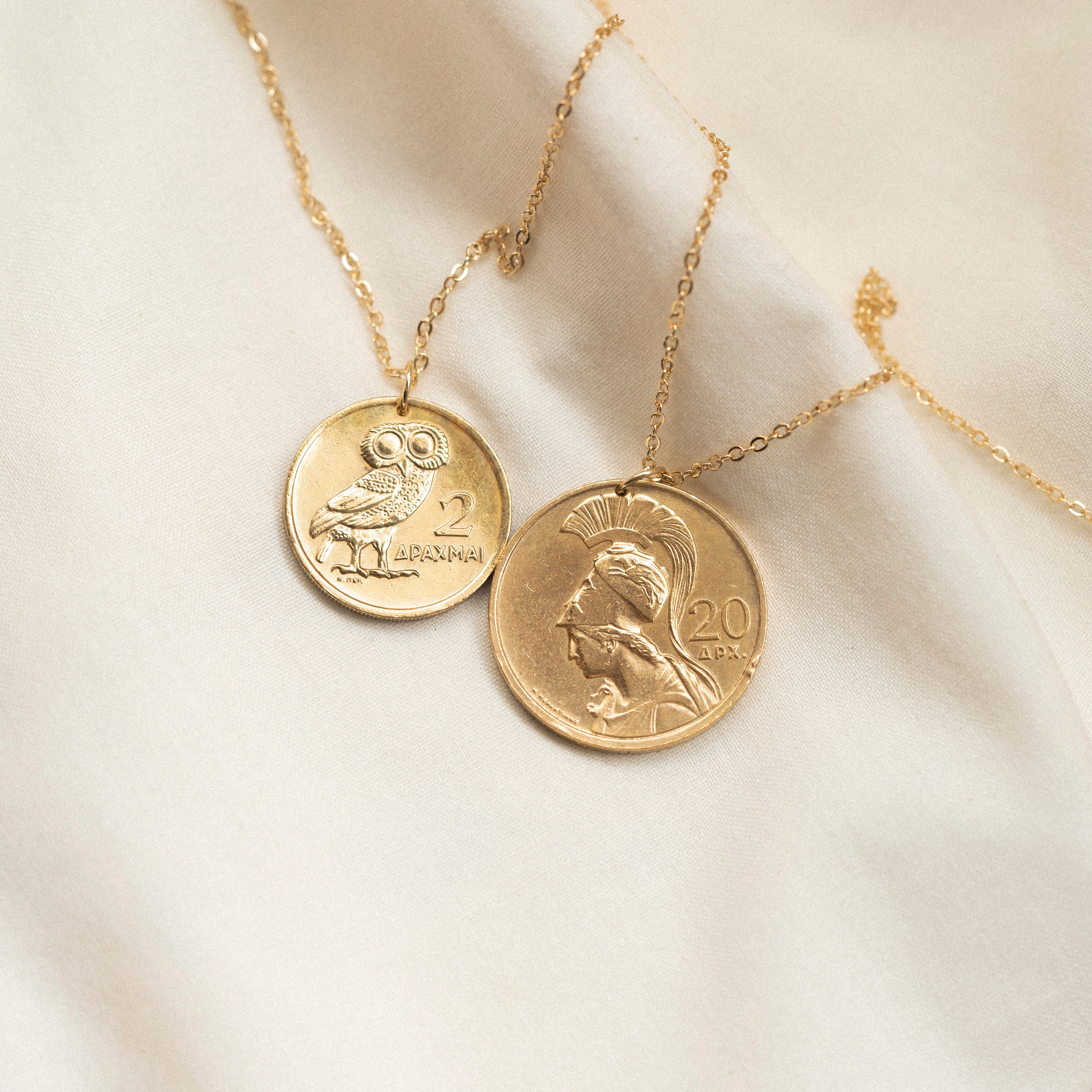 Greece | Owl Coin Necklace