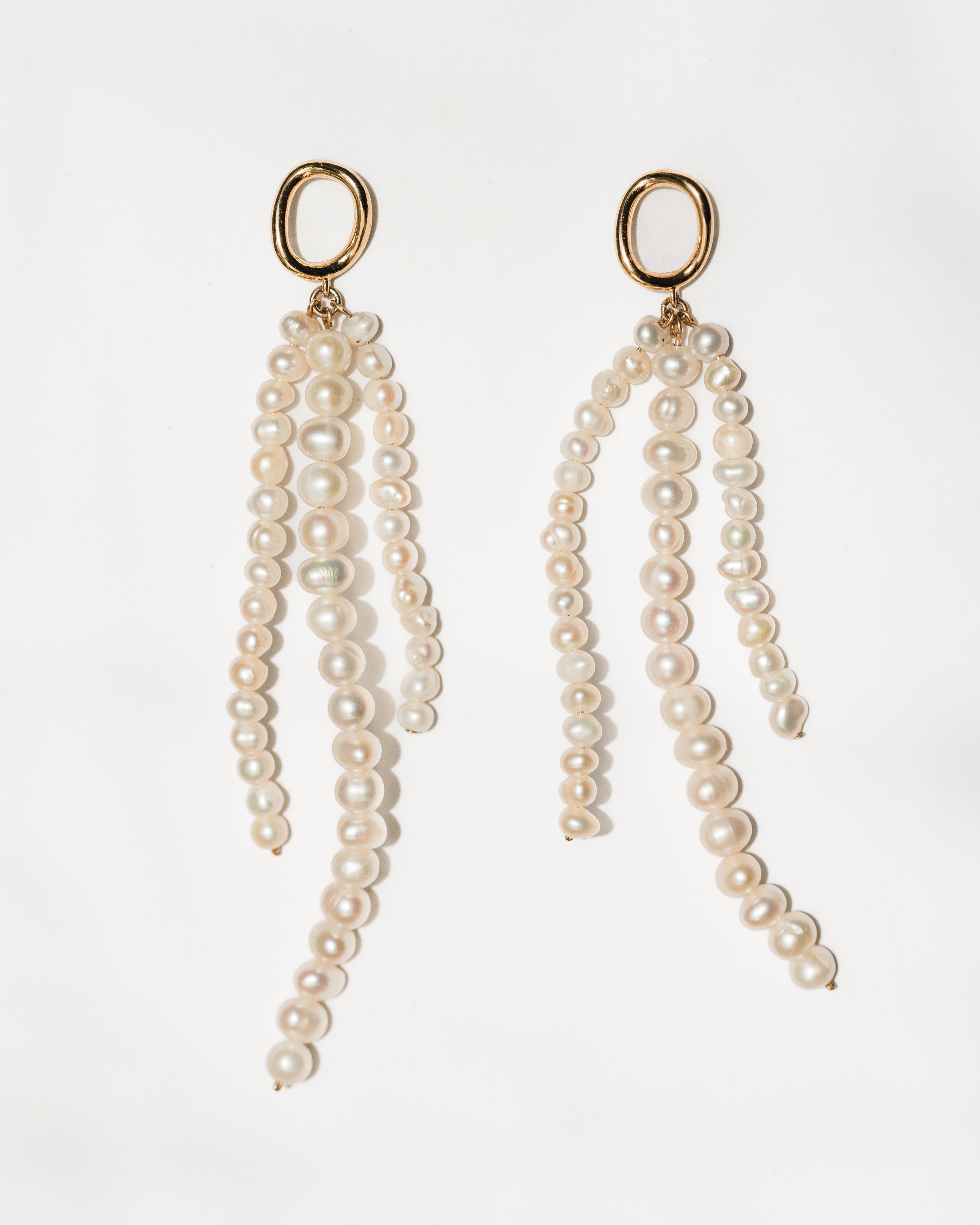 Coral Pearl Earrings