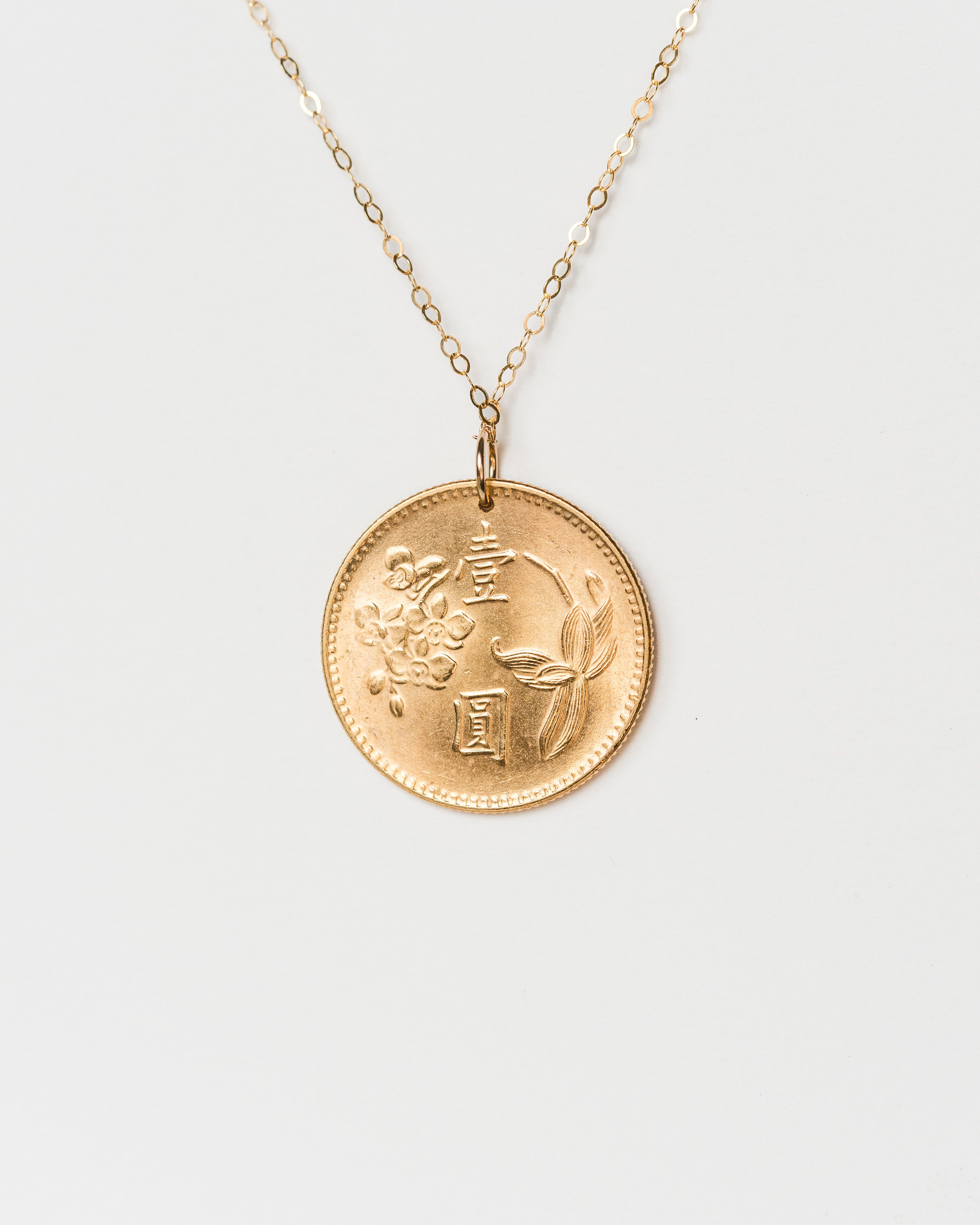 Taiwan | Florals Coin Necklace