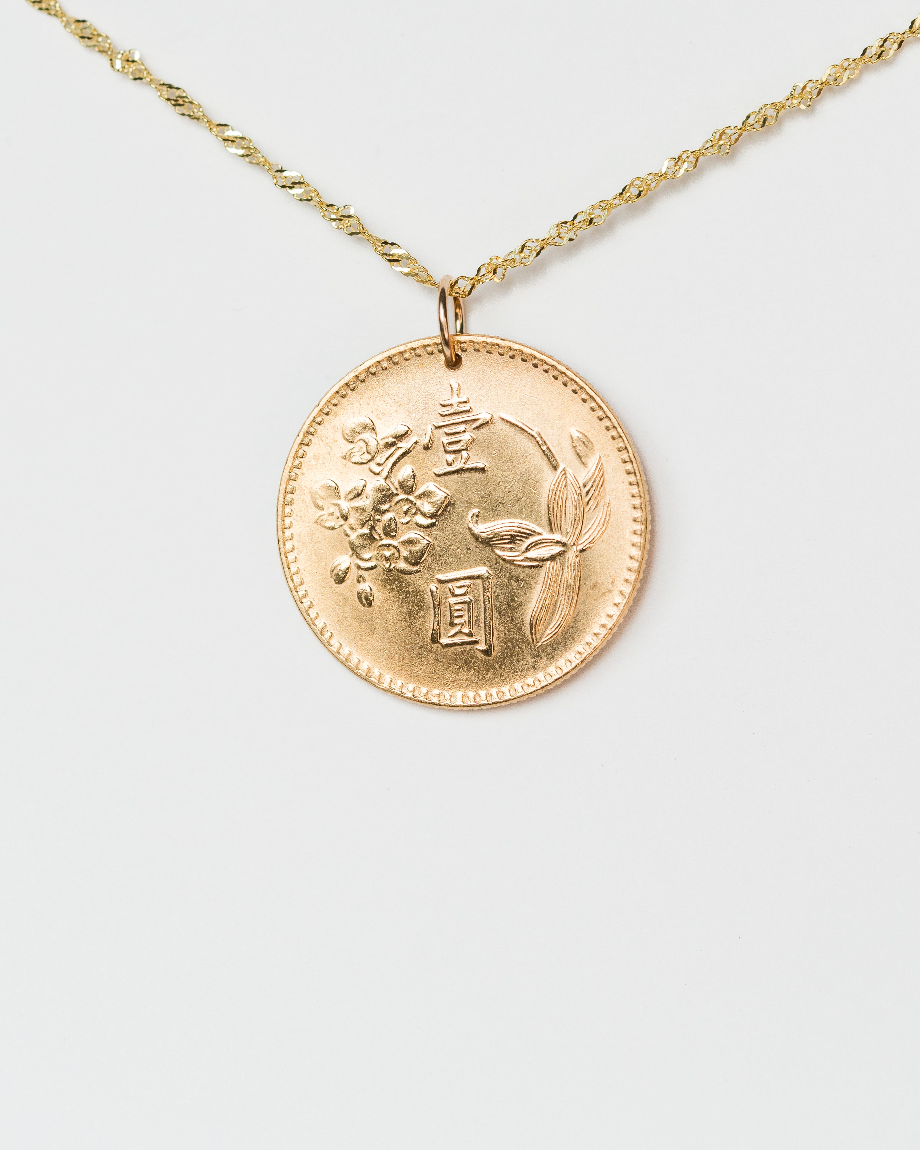 Taiwan | Florals Coin Necklace
