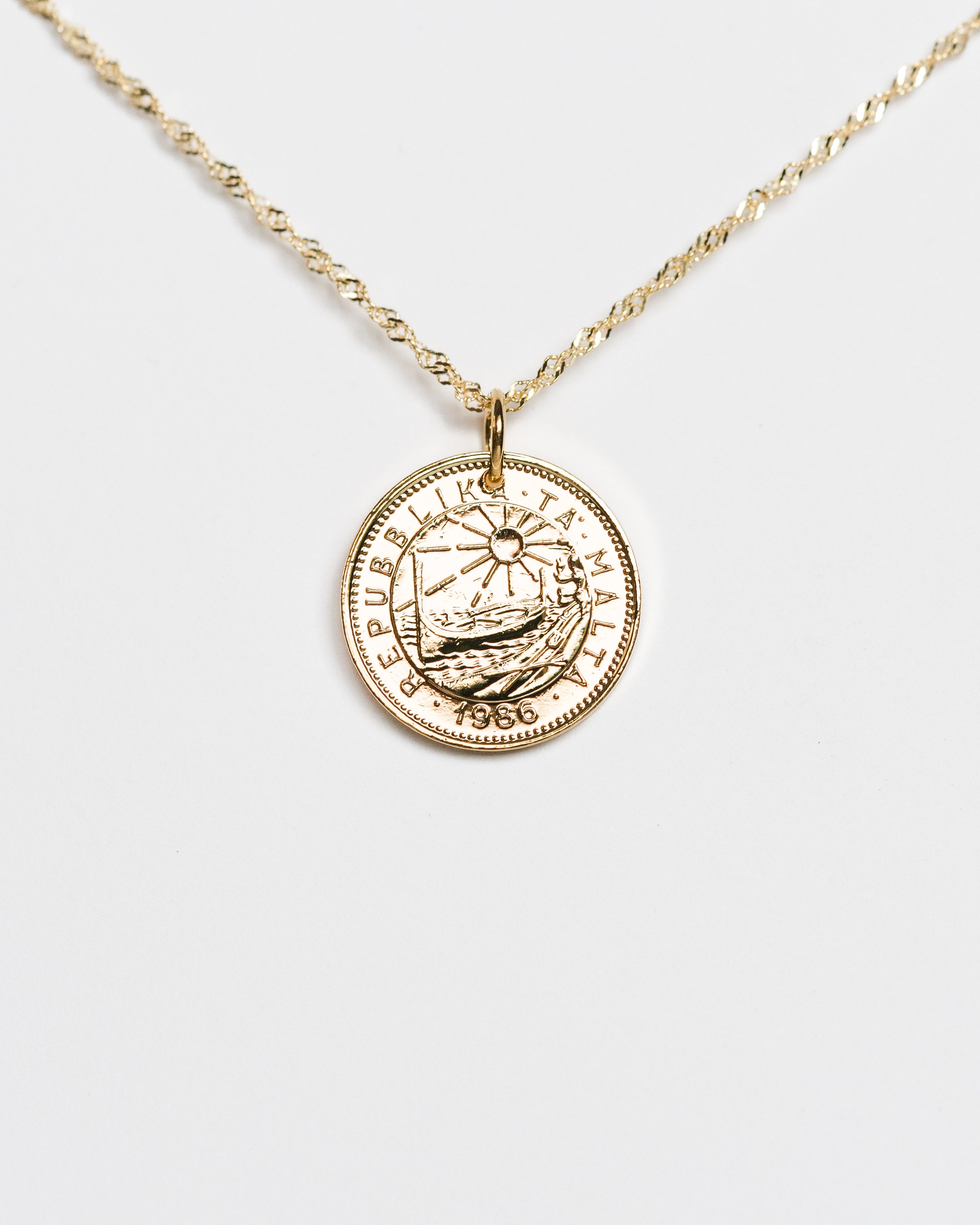 Malta | Sun & Sea Coin Necklace
