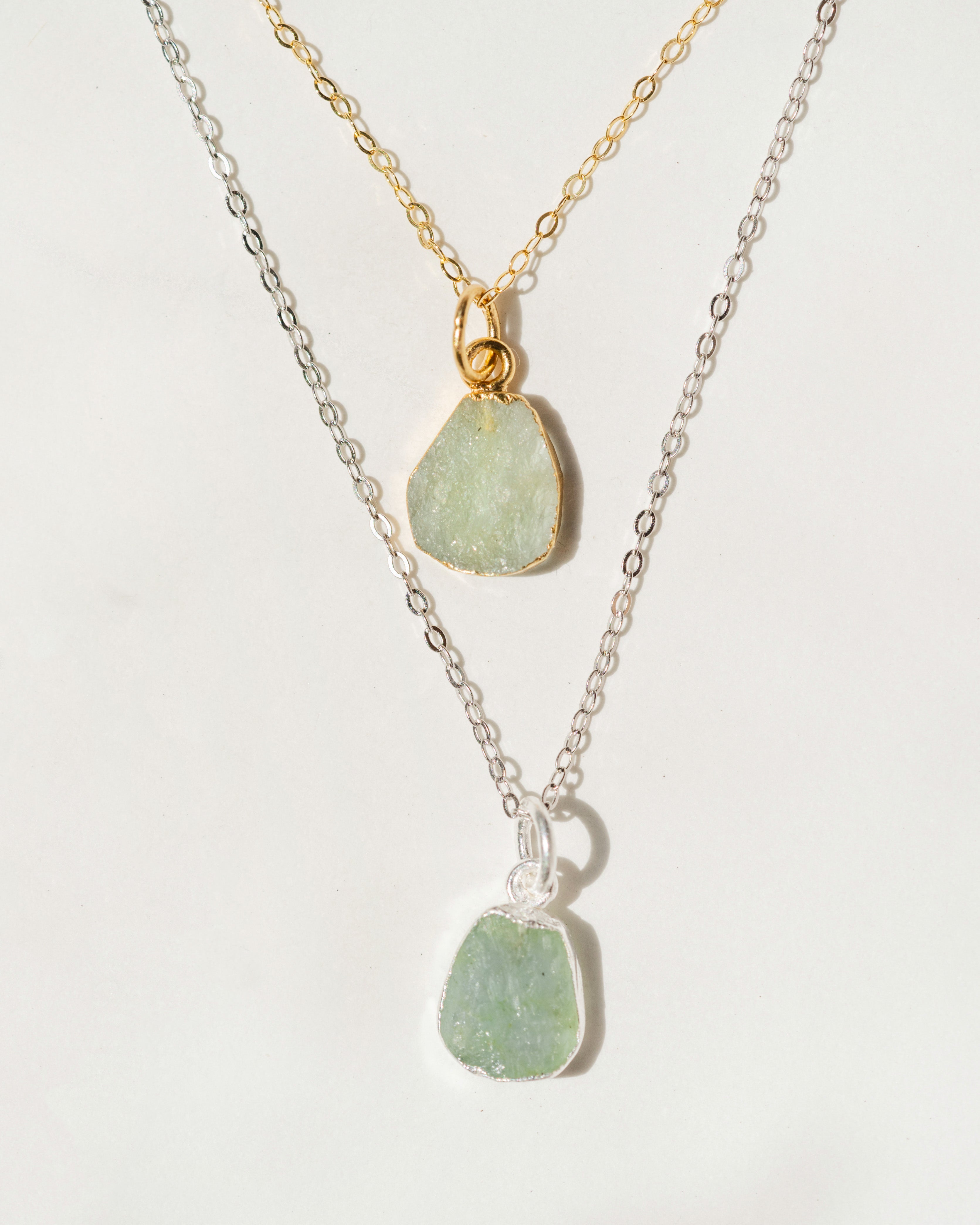 March Birthstone | Aquamarine Necklace