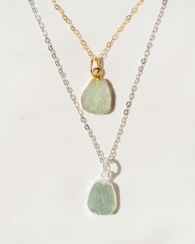 Aquamarine Necklace | March Birthstone