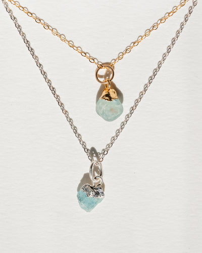 Aquamarine Necklace | March Birthstone