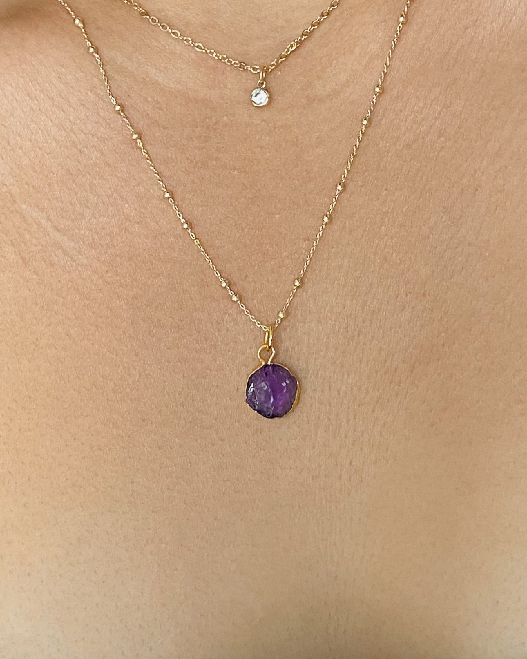 February | Amethyst Birthstone Necklace