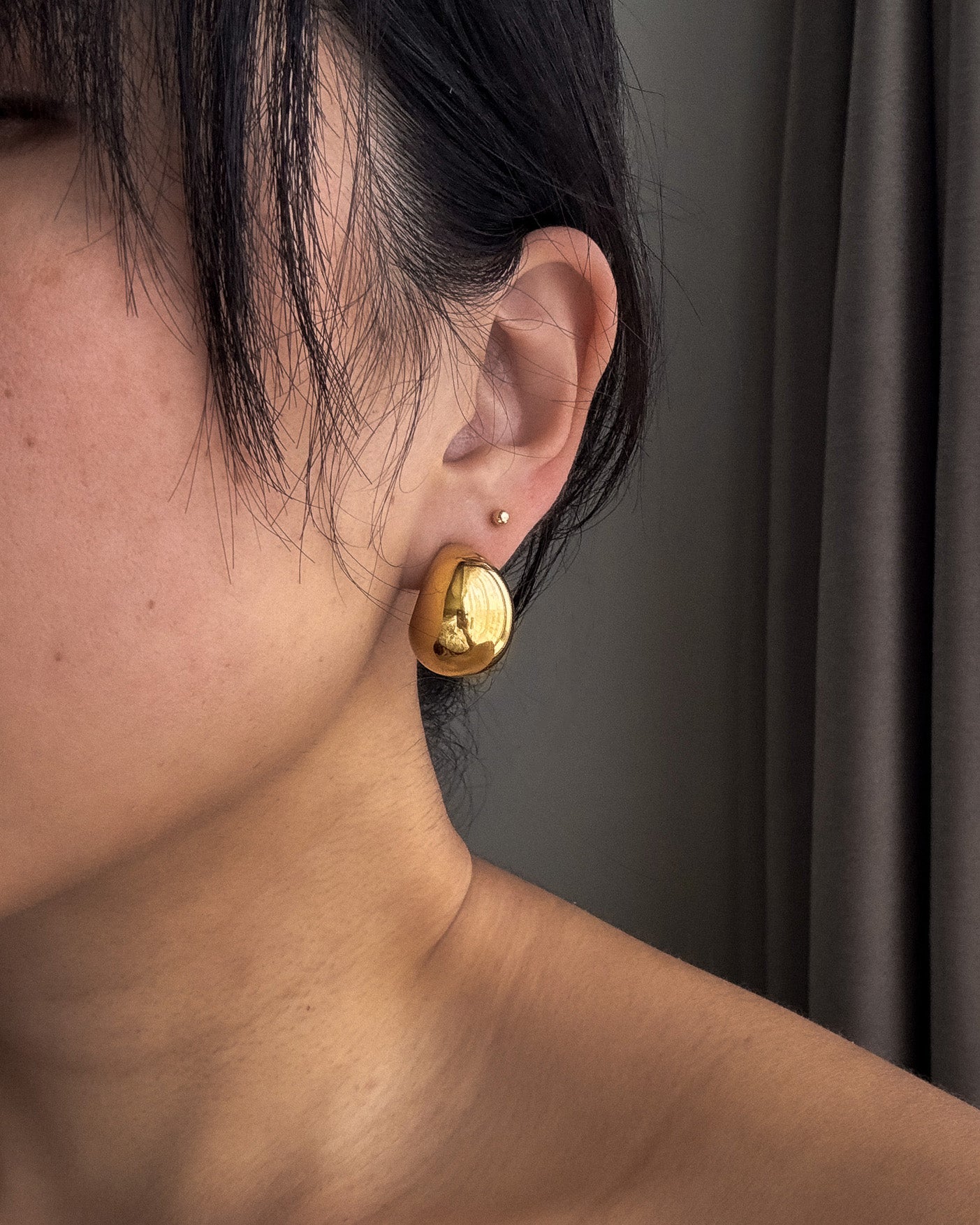 Large Dome Earrings