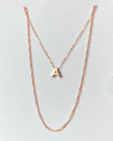 Alphabet + Anne Chain Necklaces Set