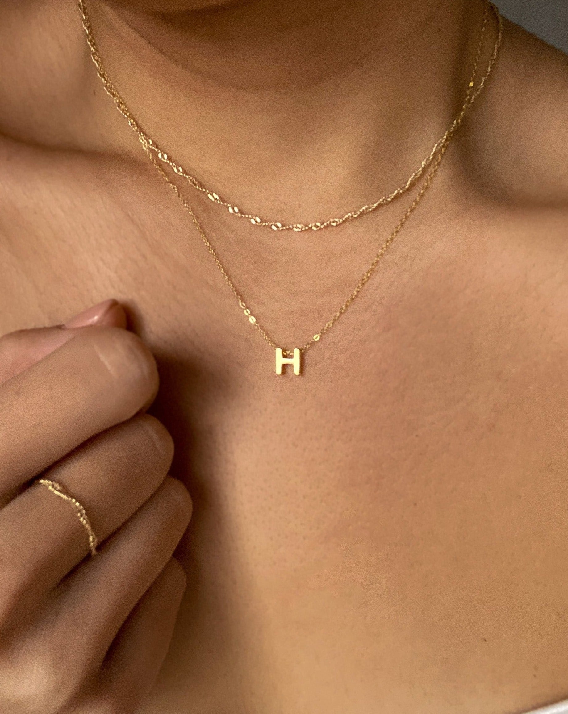 H letter deals necklace