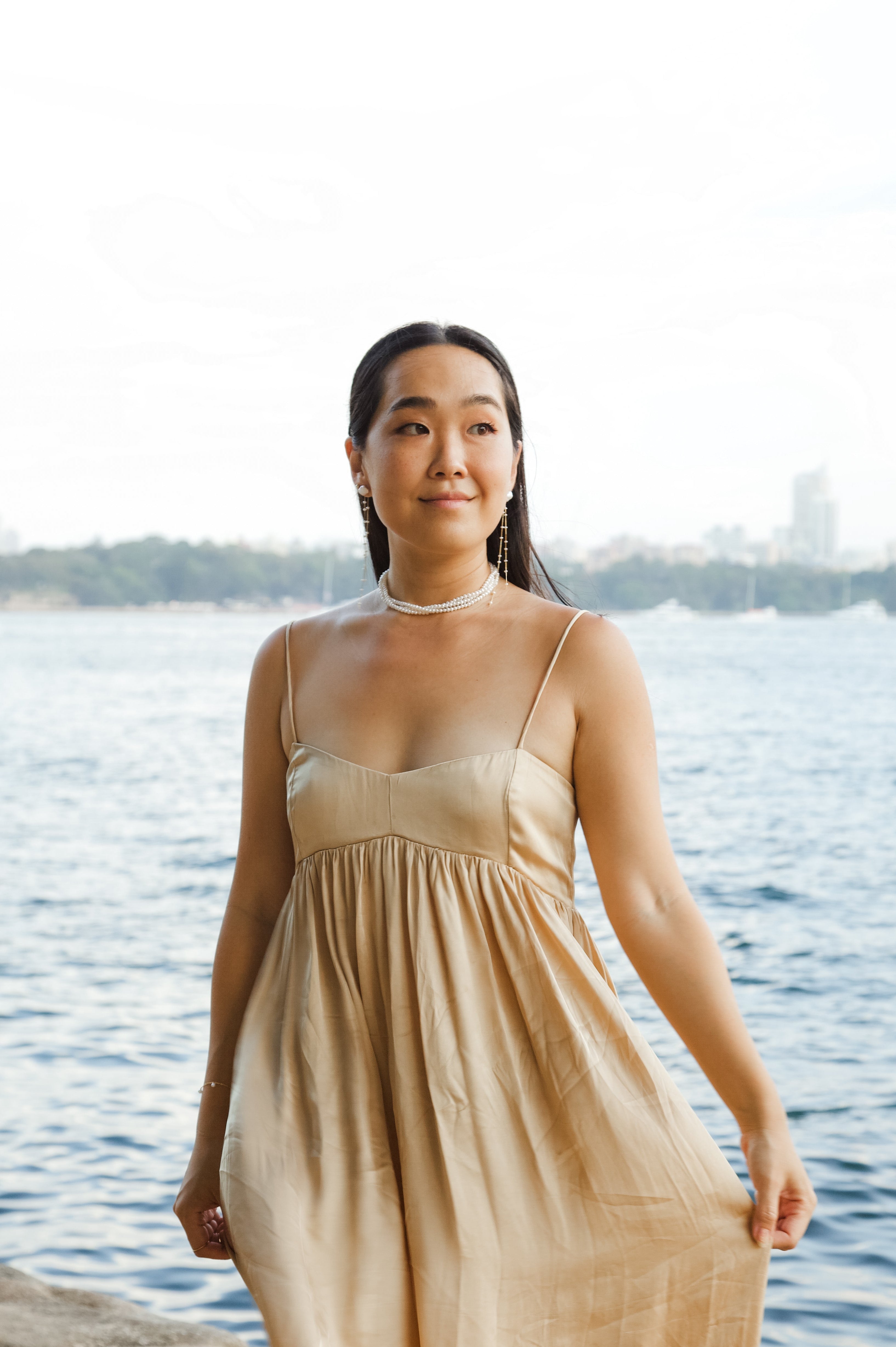 Adeline 3 Row Pearl Choker