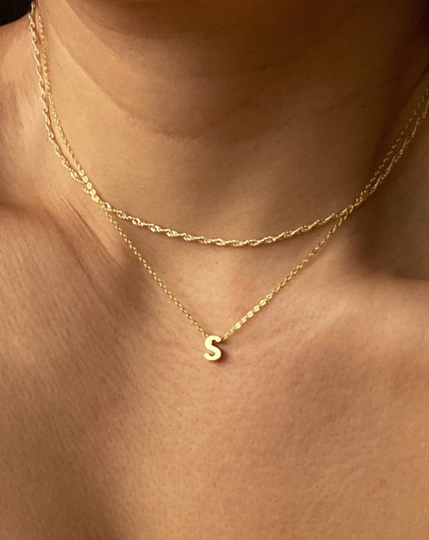 S - Alphabet Necklace