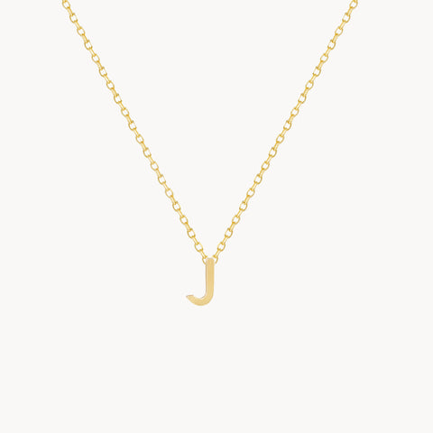 J Initial Necklace