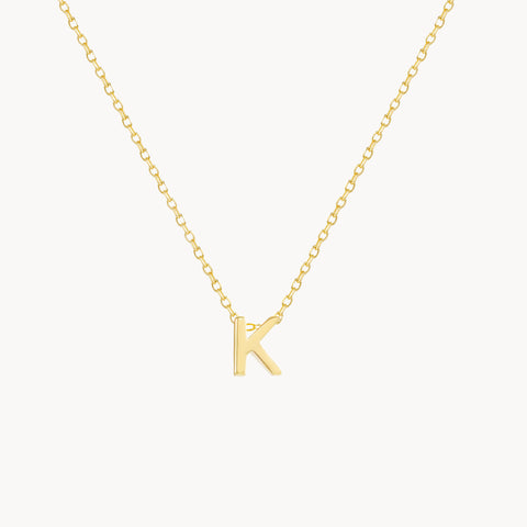 K Initial Necklace