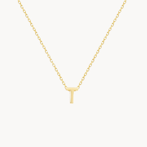 T Initial Necklace