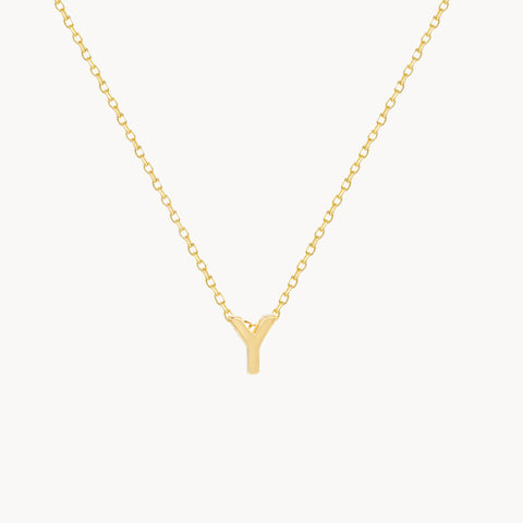 Y Initial Necklace