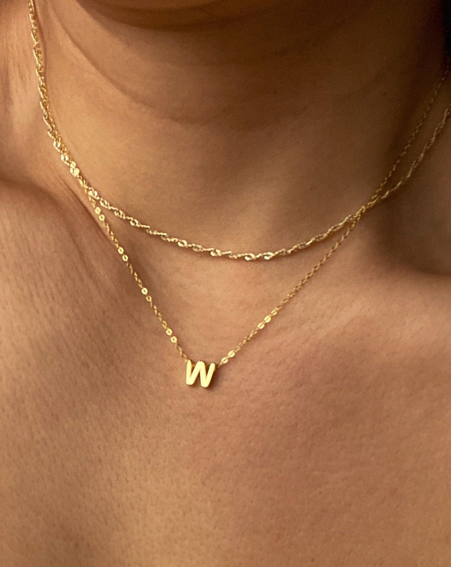 W - Alphabet Necklace