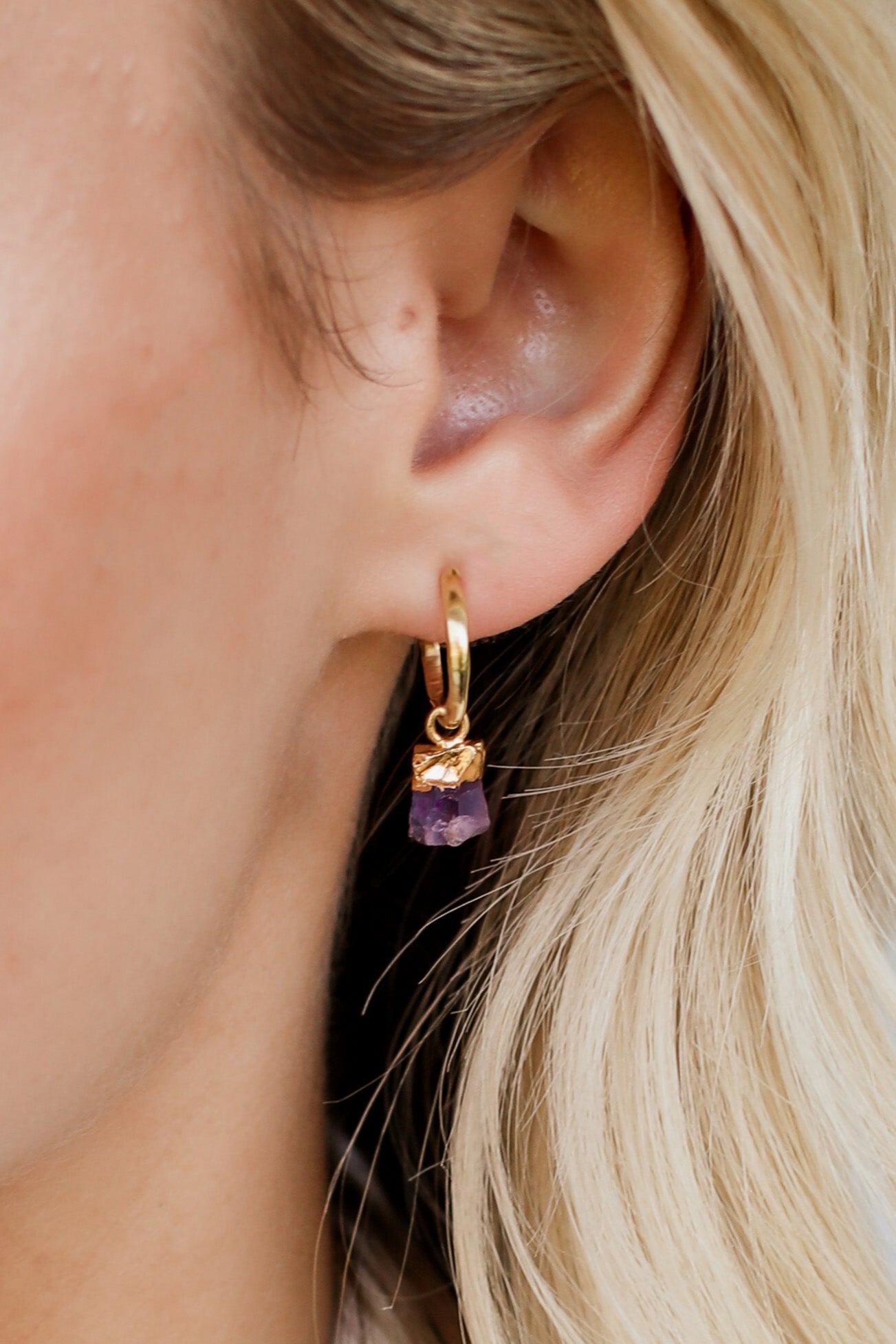 February | Amethyst Birthstone Earrings