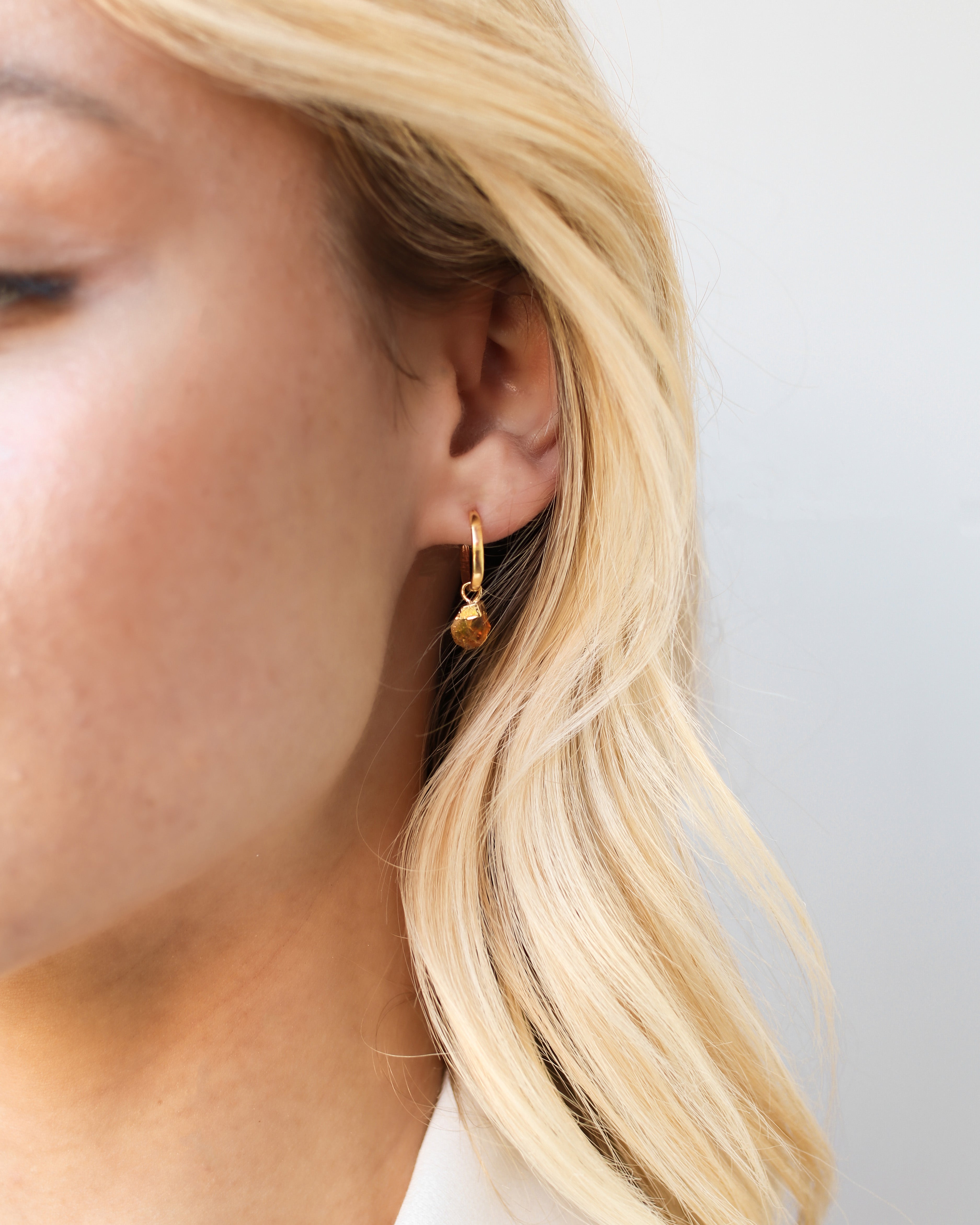 November | Citrine Birthstone Earrings