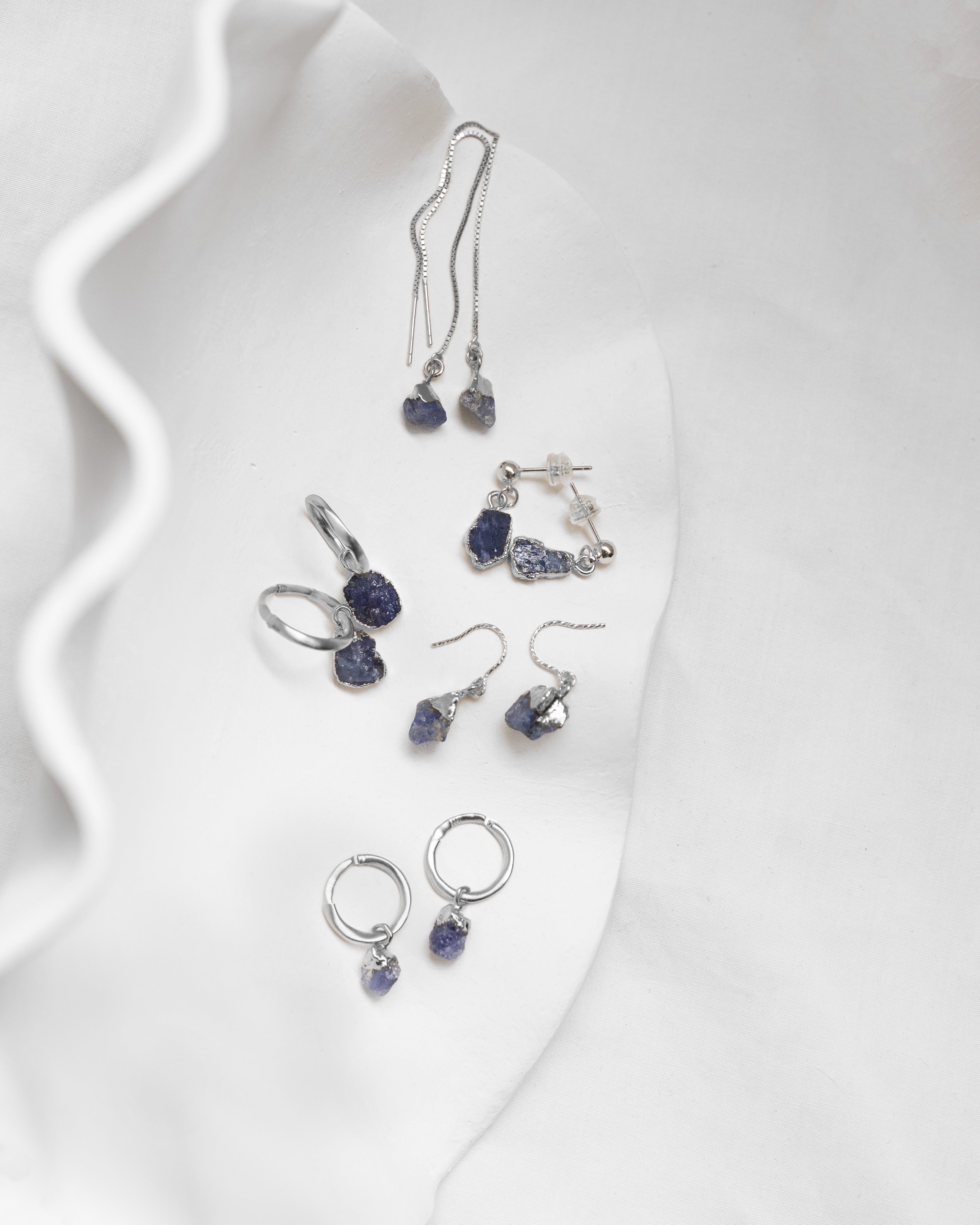 December | Tanzanite Birthstone Earrings