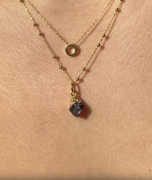 January | Garnet Birthstone Necklace