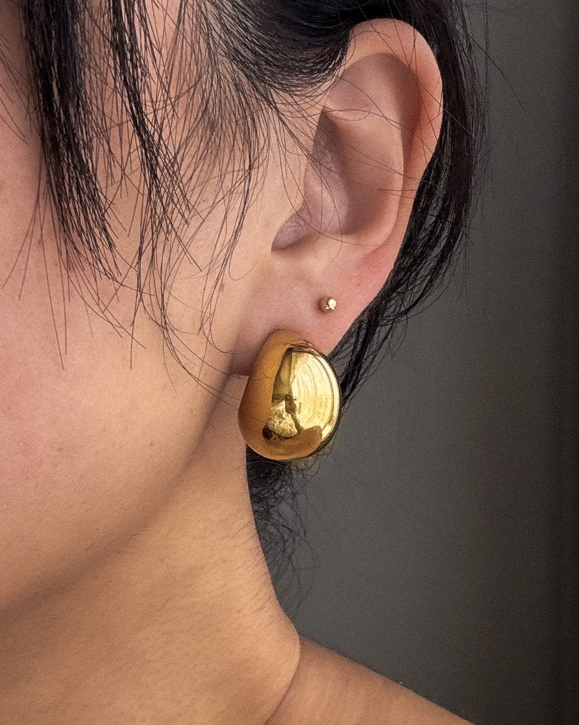 Large Dome Earrings