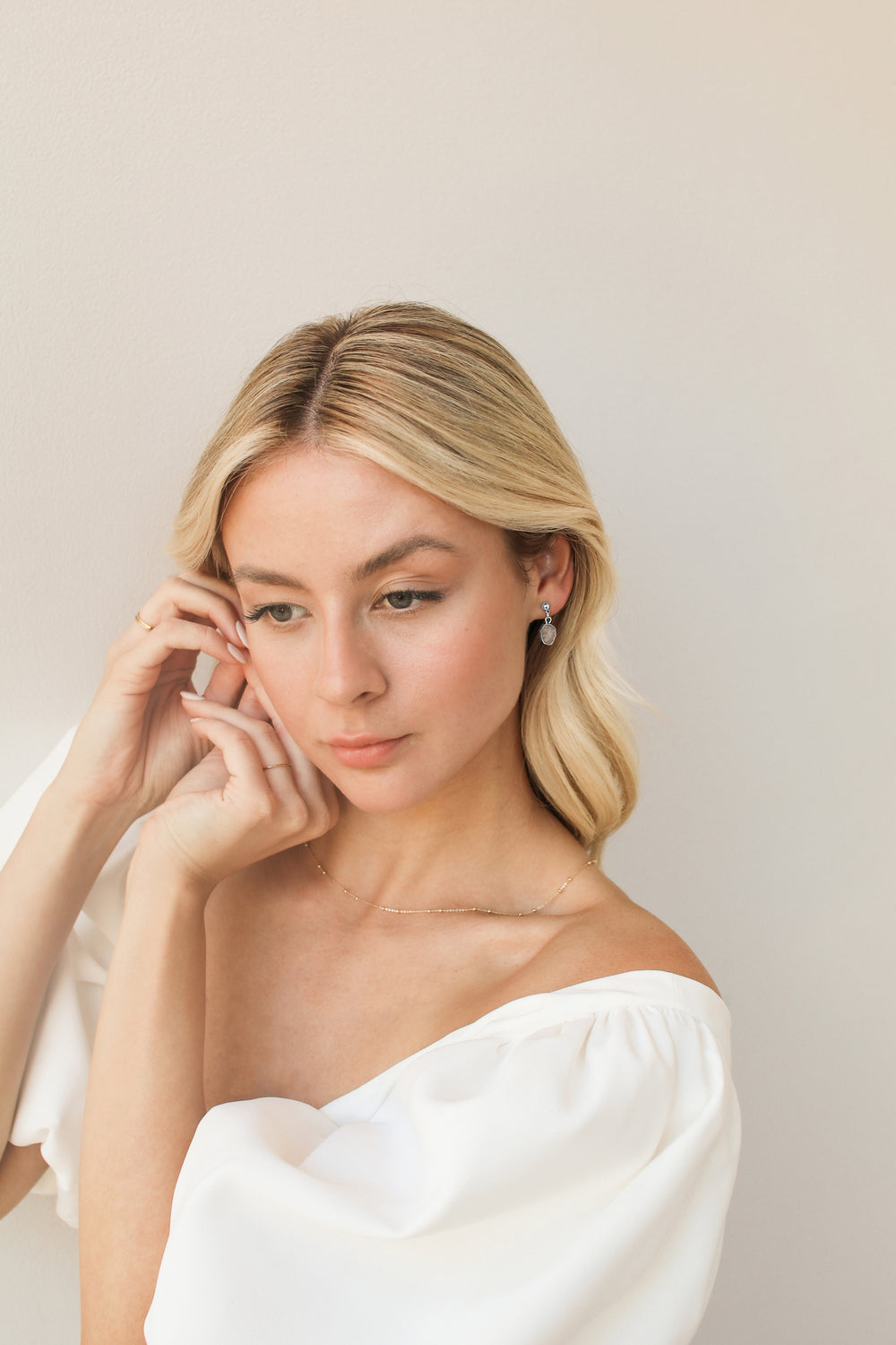 Herkimer Diamond Earrings | April Birthstone